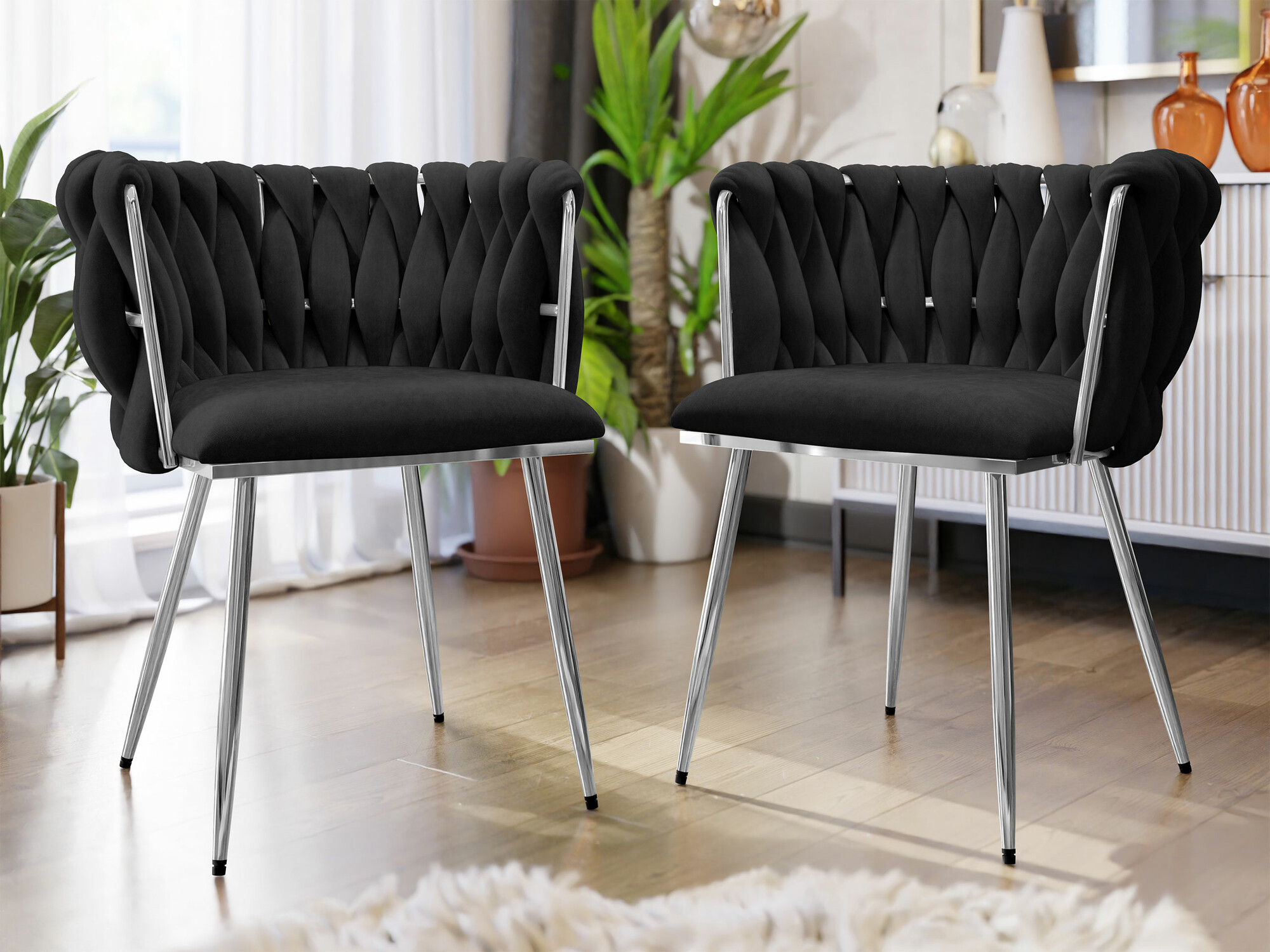 Stuhl Comfivo Hilaritas XI (Silber + Schwarz)