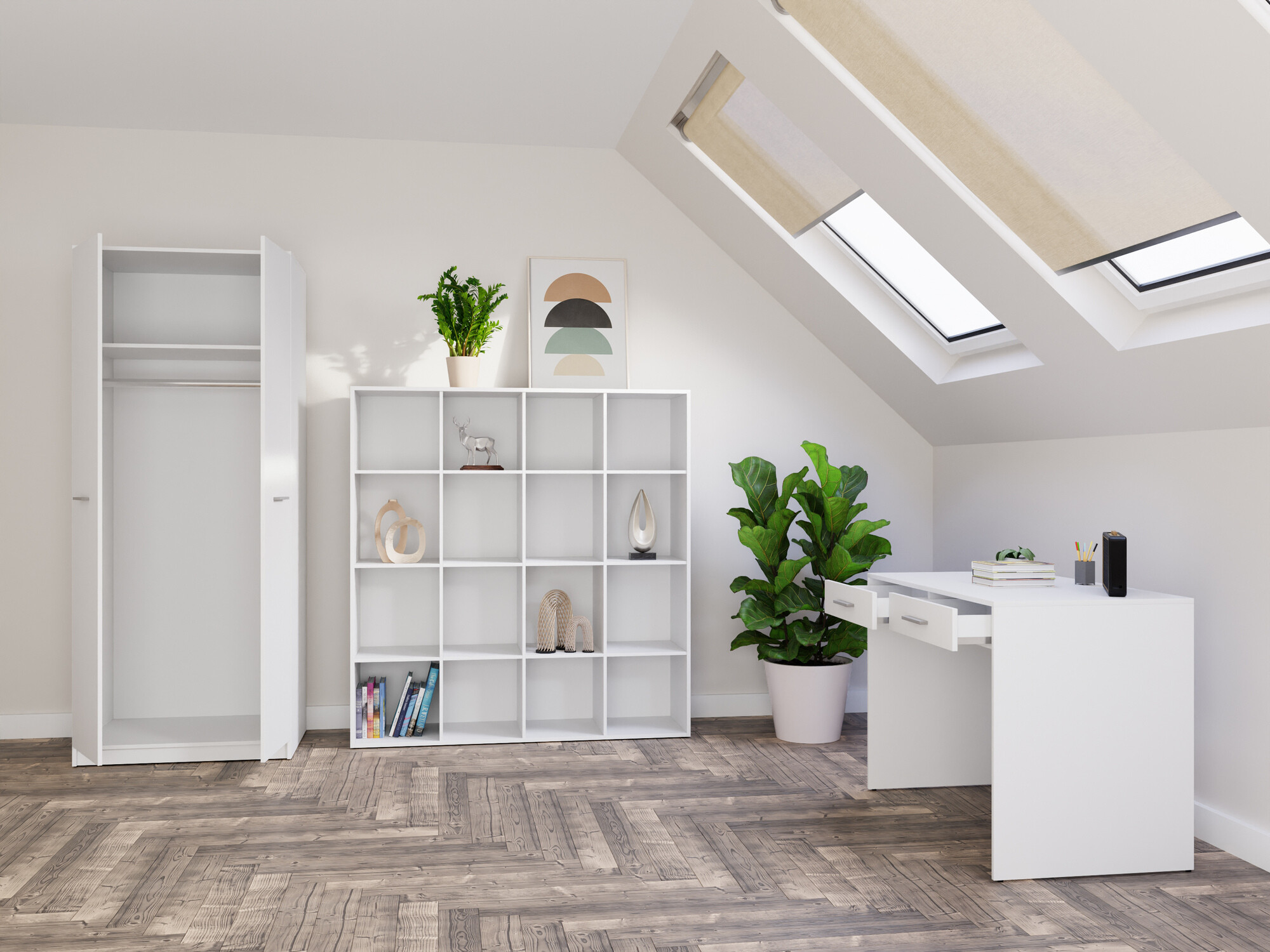 Heimbüro-Set Novsore 166 (Weiß)