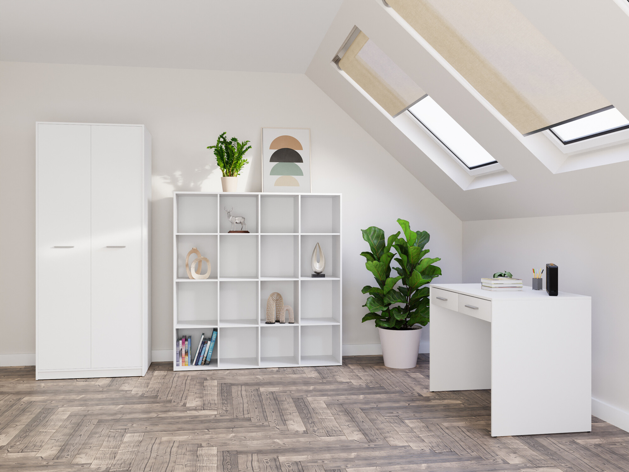 Heimbüro-Set Novsore 166 (Weiß)