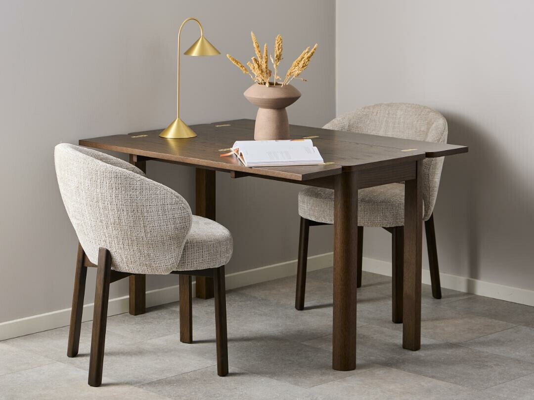 Stuhl Norsica 1001 (Beige + Dunkelbraun)