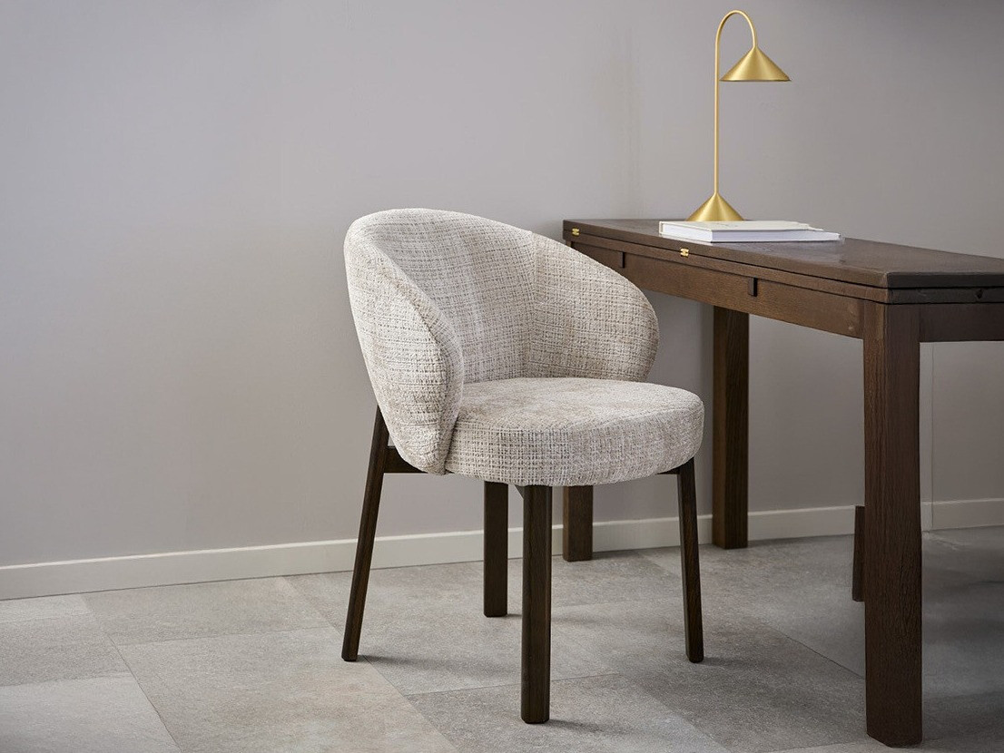 Stuhl Norsica 1001 (Beige + Dunkelbraun)