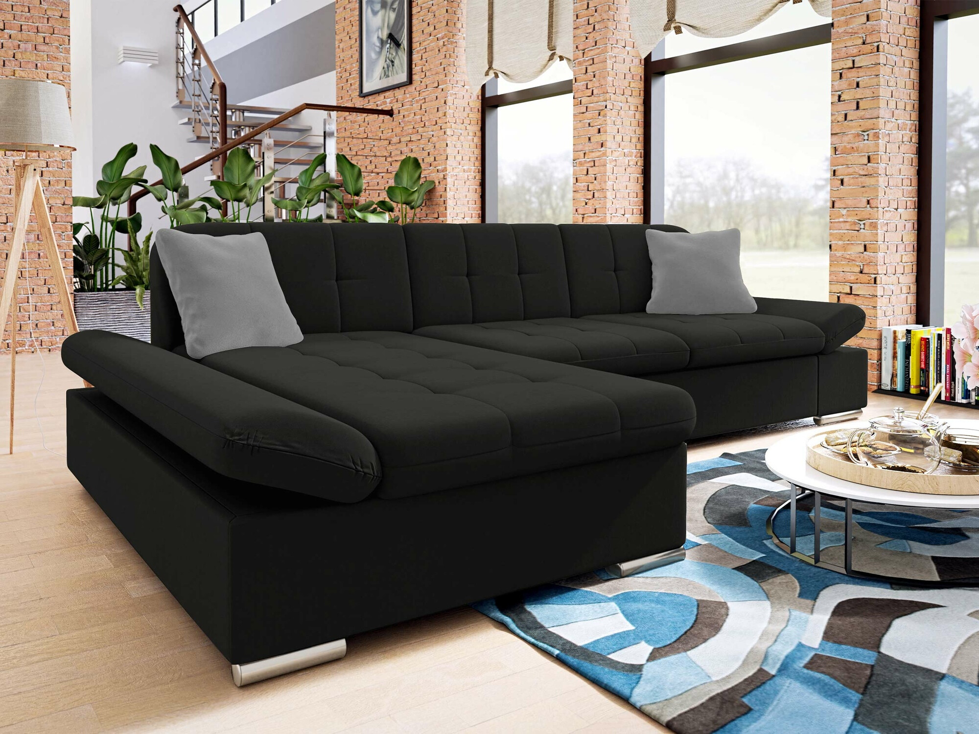 Ecksofa Comfivo Sanitas I (Uttario Velvet 2980 + Uttario Velvet 2972)
