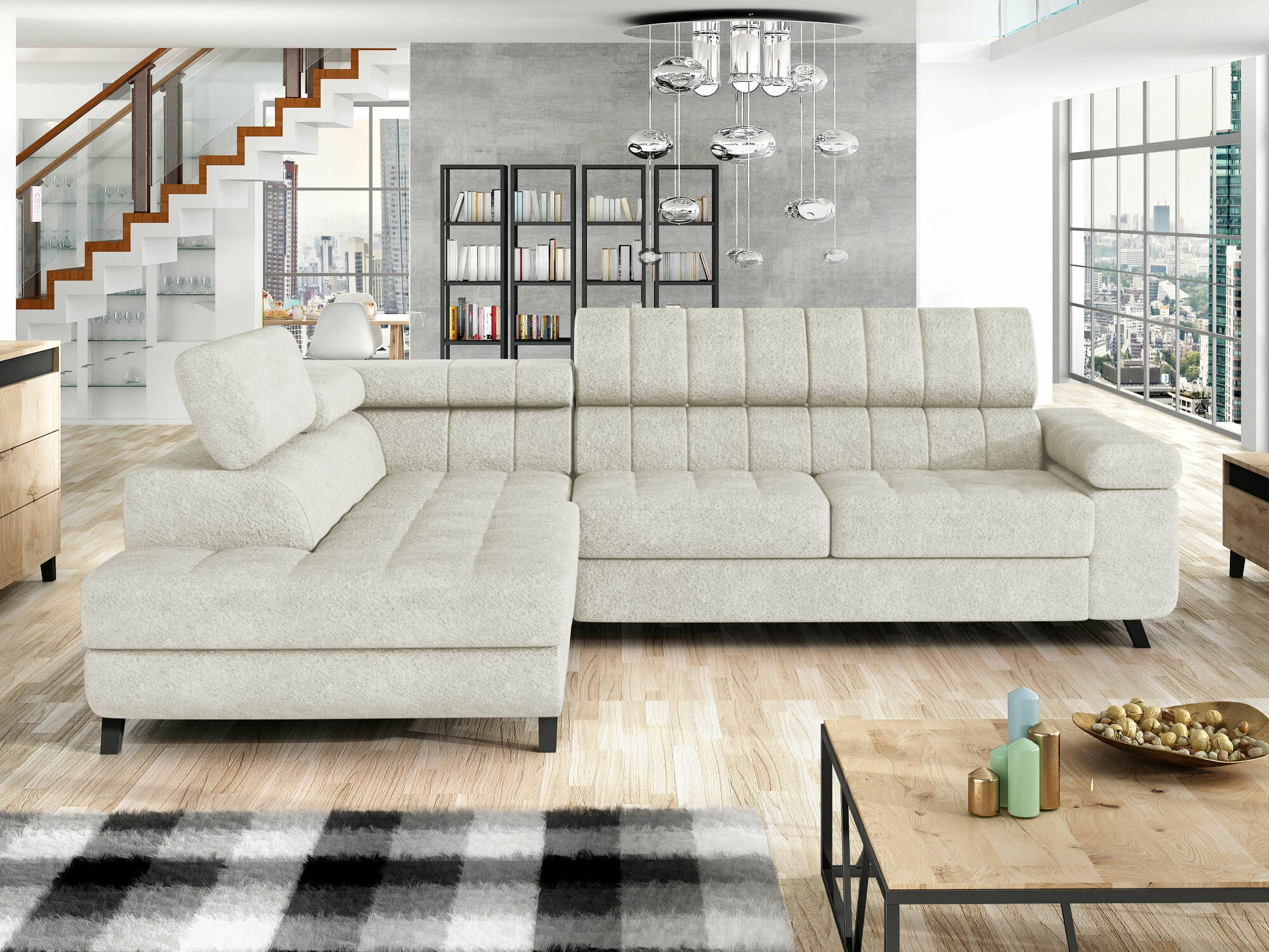 Ecksofa Comfivo Agnus (Coral 65)