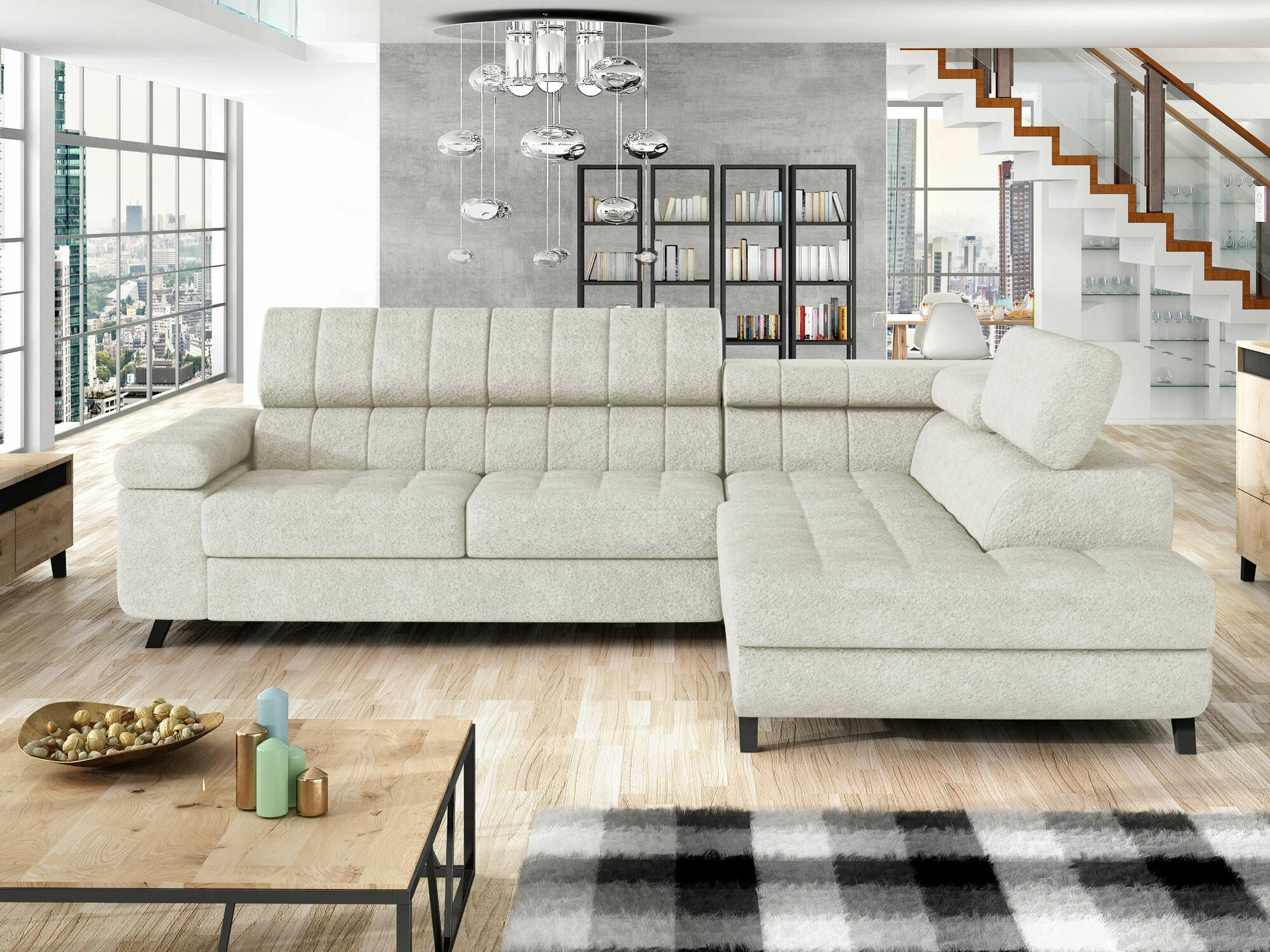 Ecksofa Comfivo Agnus (Coral 65)