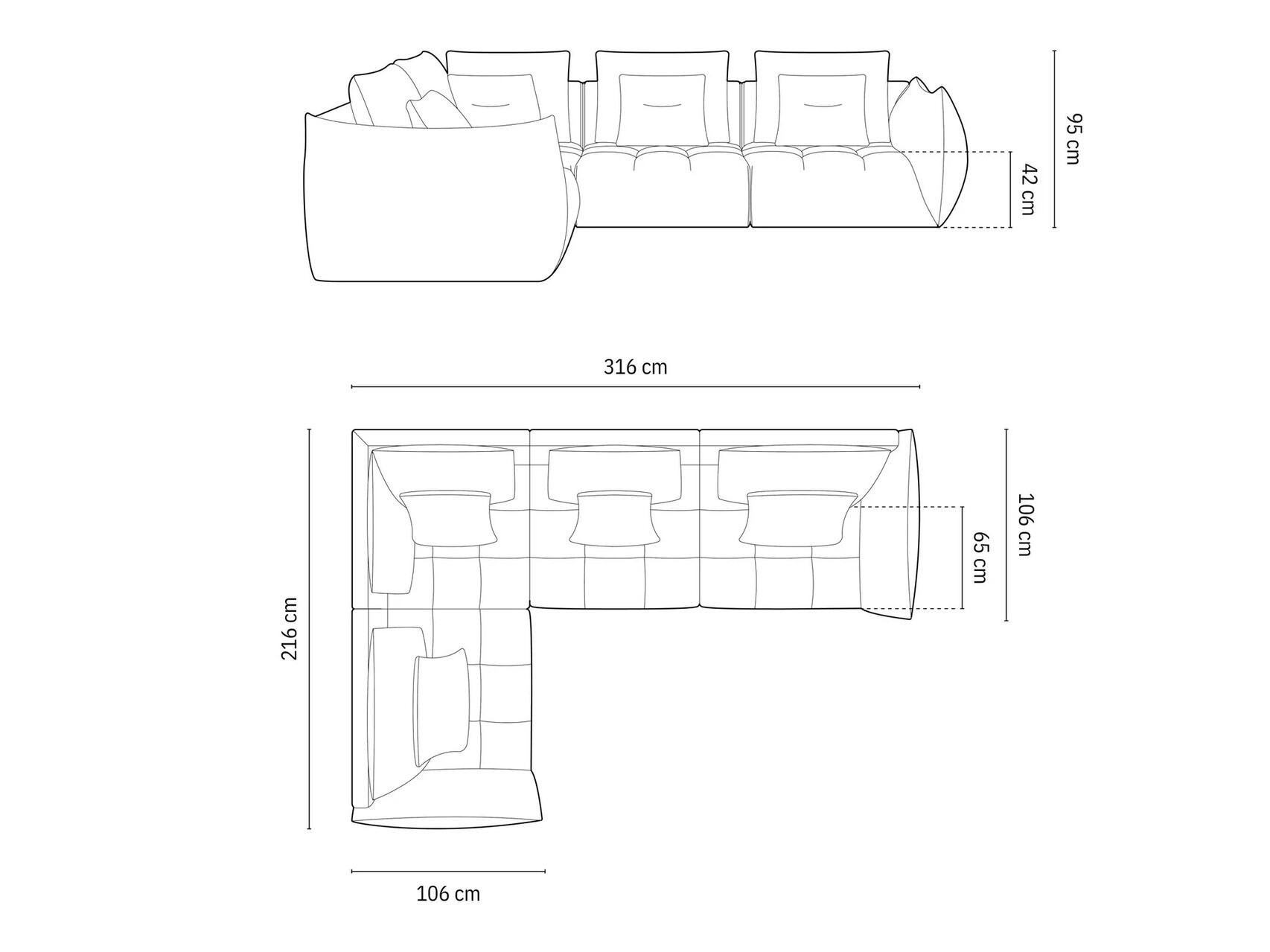 Ecksofa Benorli 105 (City 05)