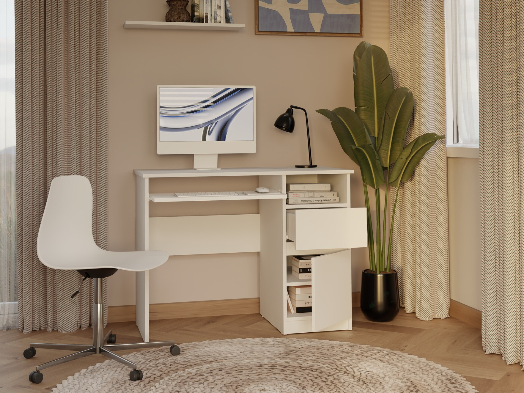 Bürotisch Mandeville 269 (Weiß)