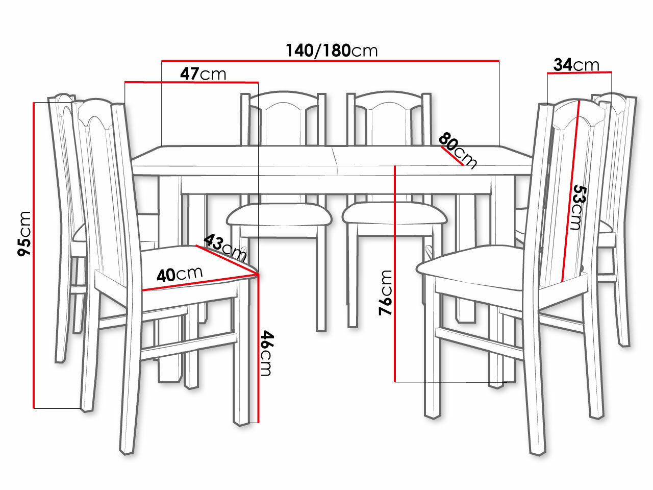 Essgruppe Victorville 312 (Weiß)