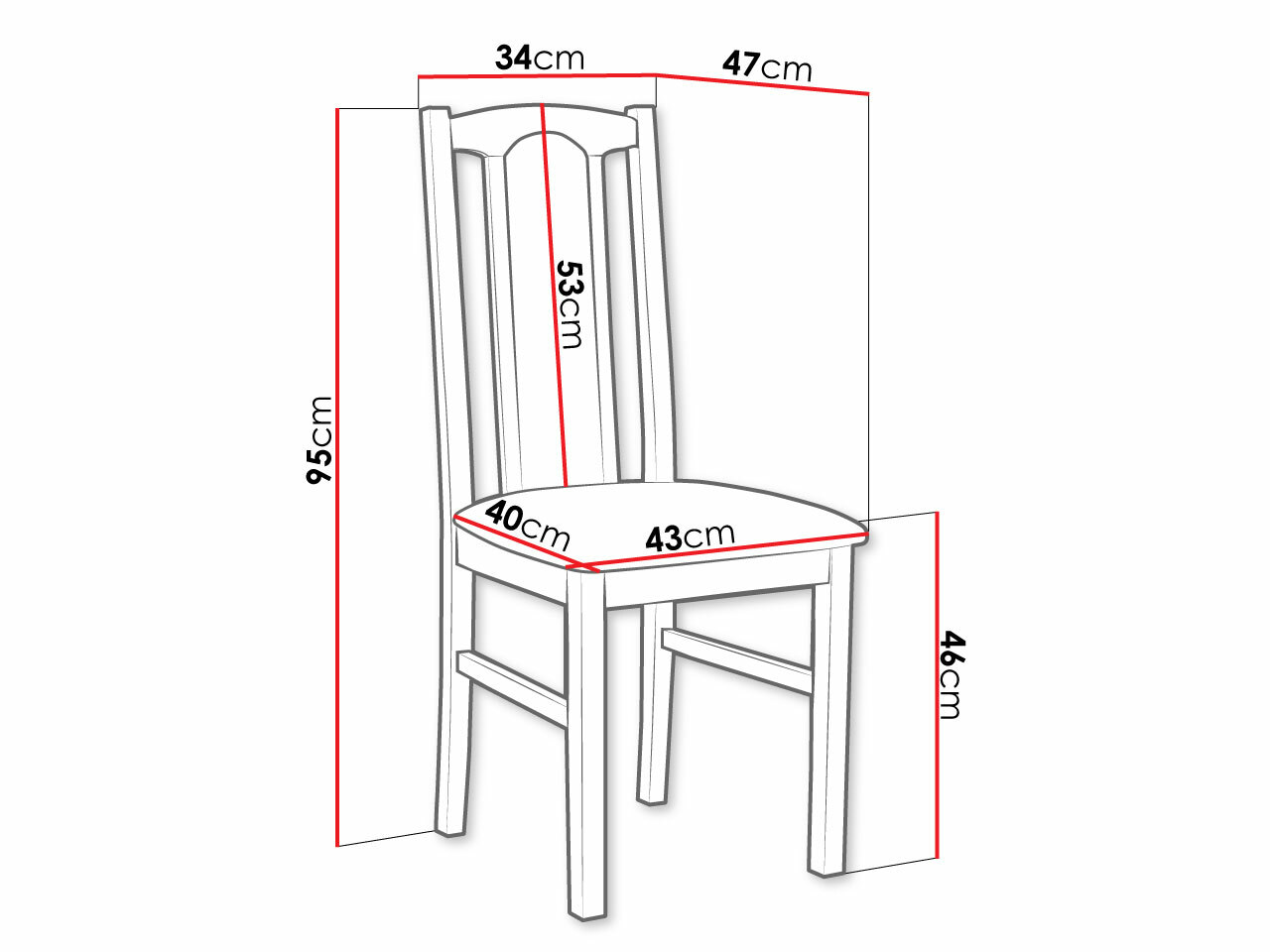 Stuhl Victorville 145 (Nussholzoptik)