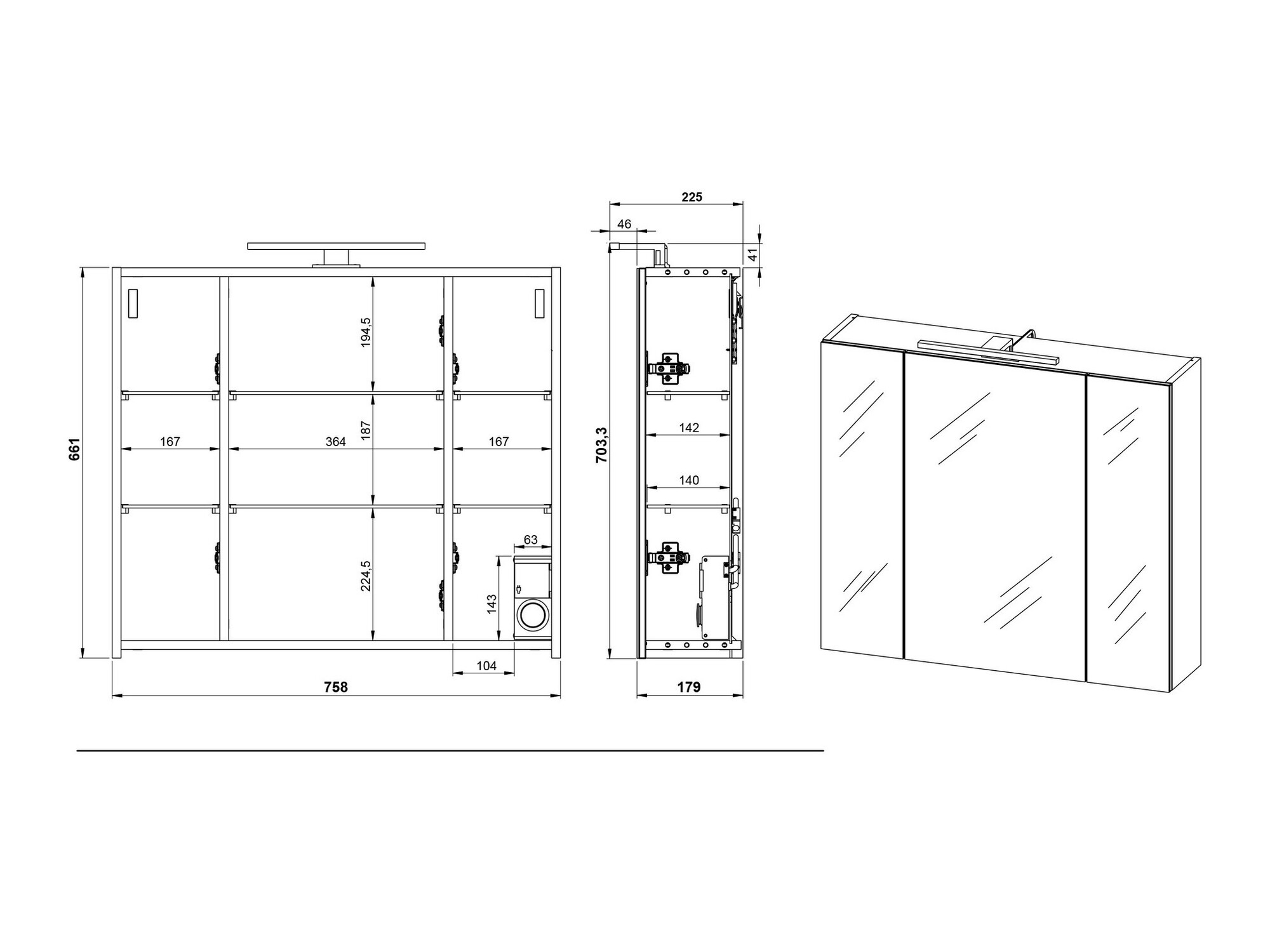 Badezimmer-Set Talmira 115