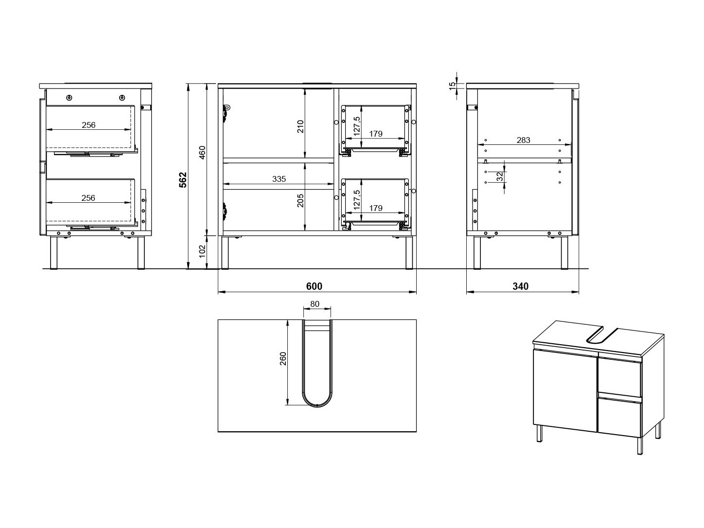Badezimmer-Set Talmira 115