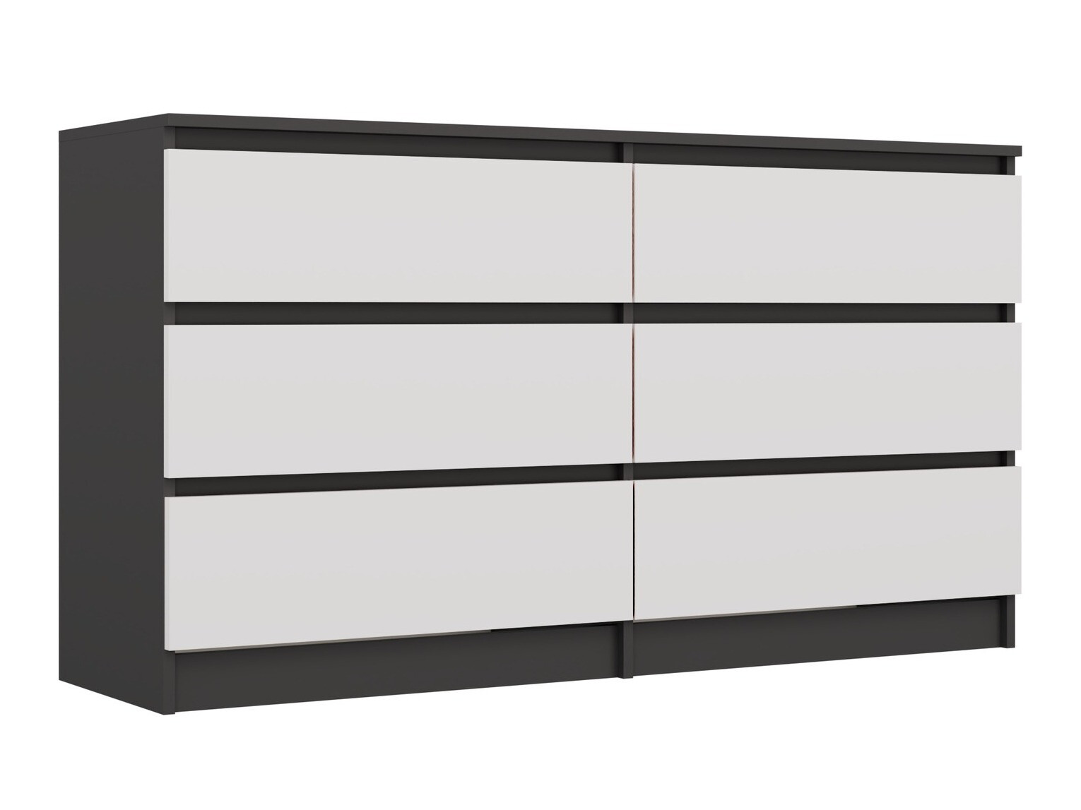 Kommoden Elbvelu 102 (Anthrazit + Weiß)