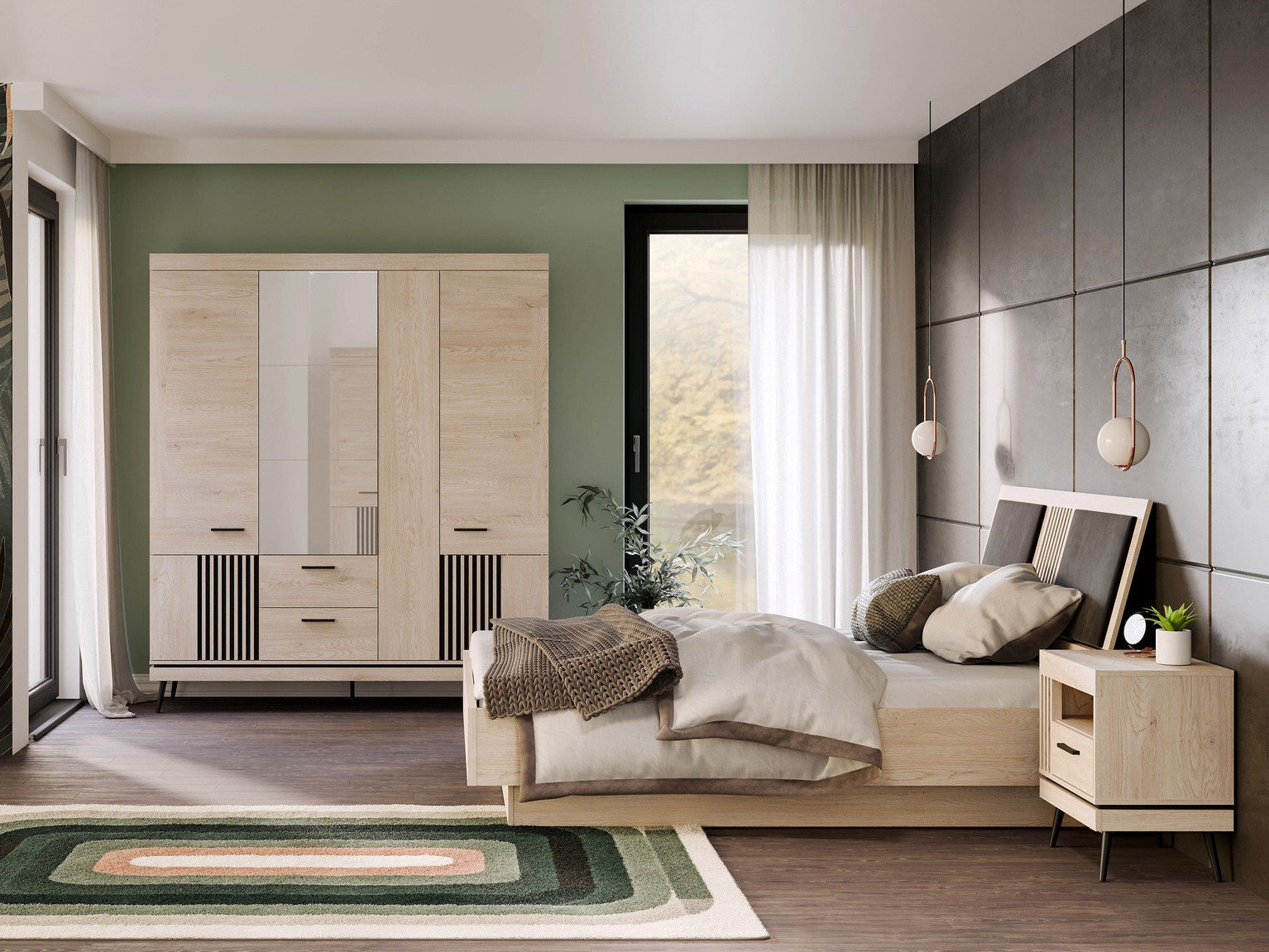 Schlafzimmer-Set Sermelu 123