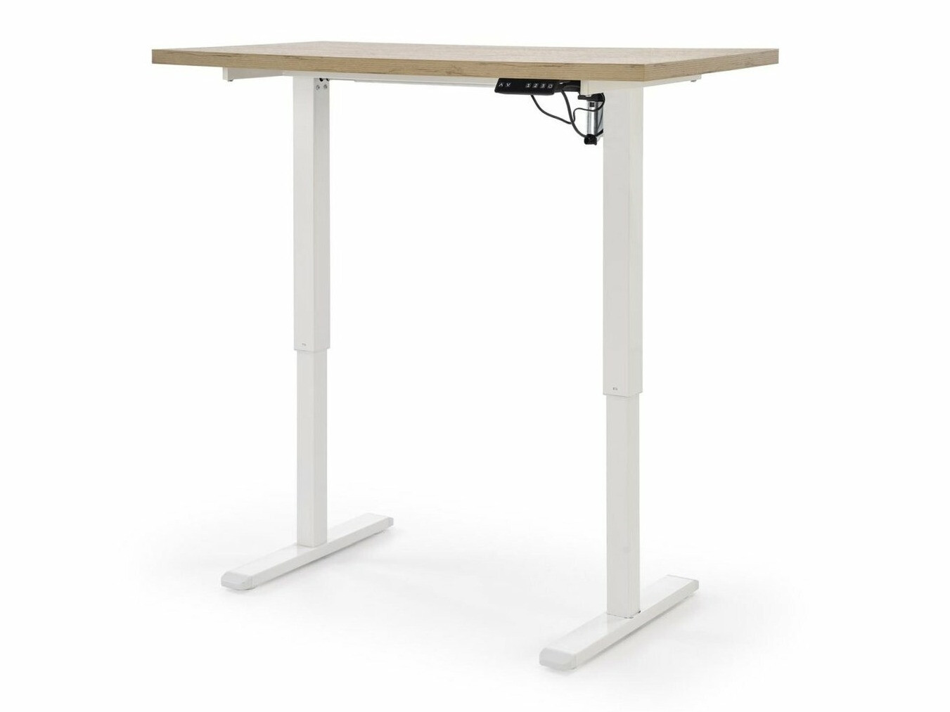 Höhenverstellbarer Schreibtisch Houston 1942 (Artisan Eichenholzoptik + Weiß)