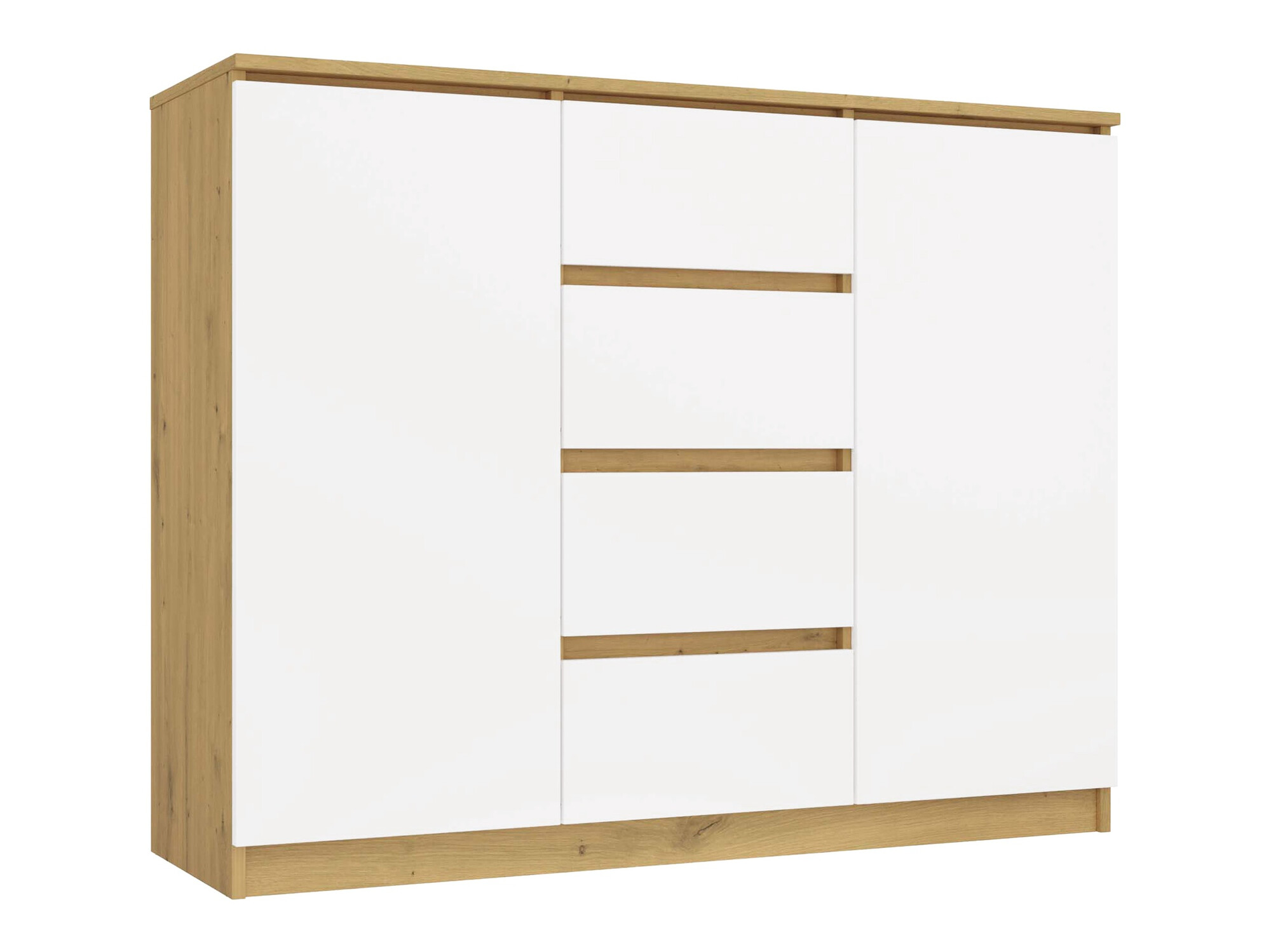 Kommoden Elbvelu 113 (Artisan Eichenholzoptik + Weiß)