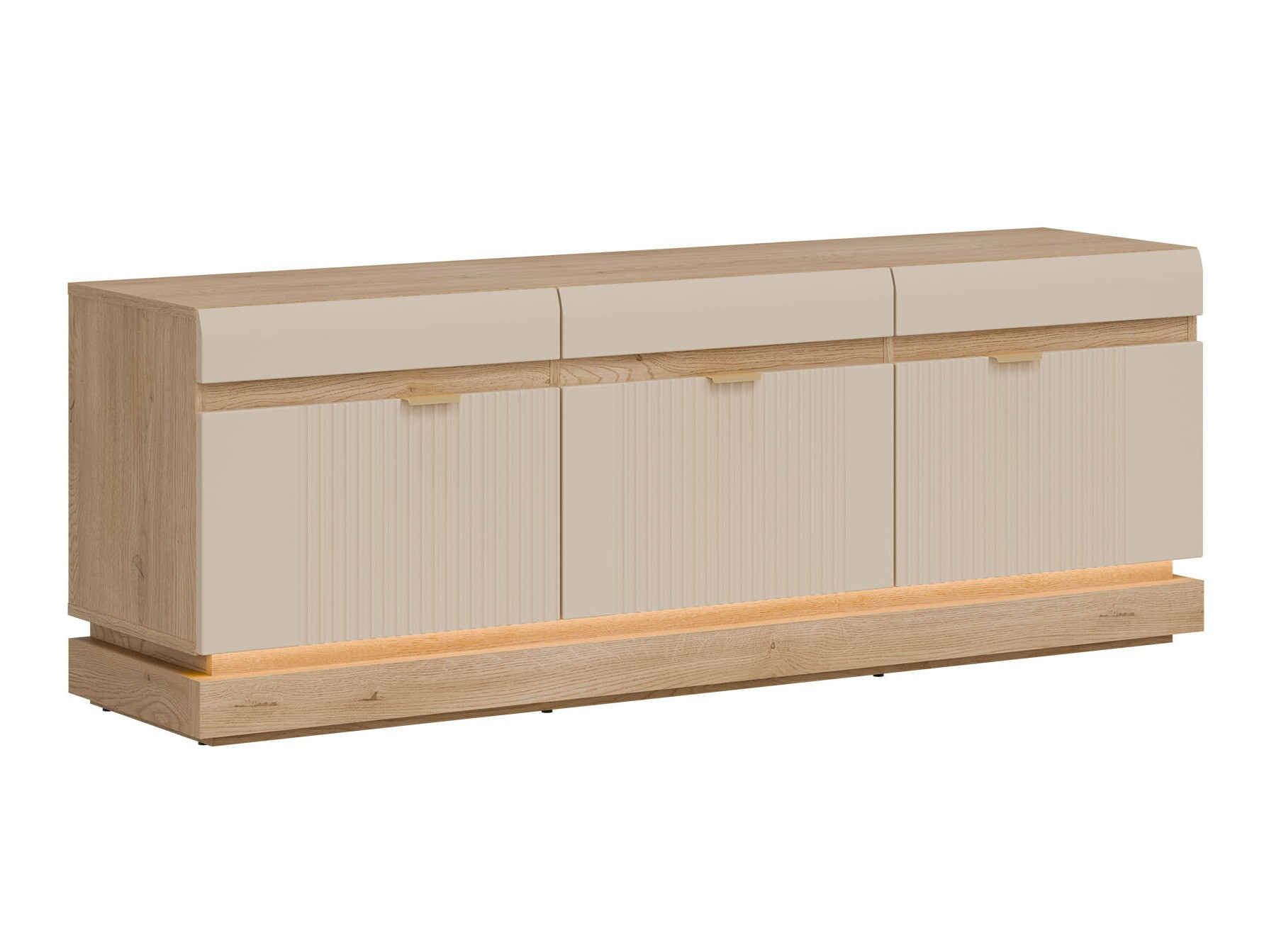 TV-Möbel Teselbu 100 (Kaschmir + Torro-Eiche)