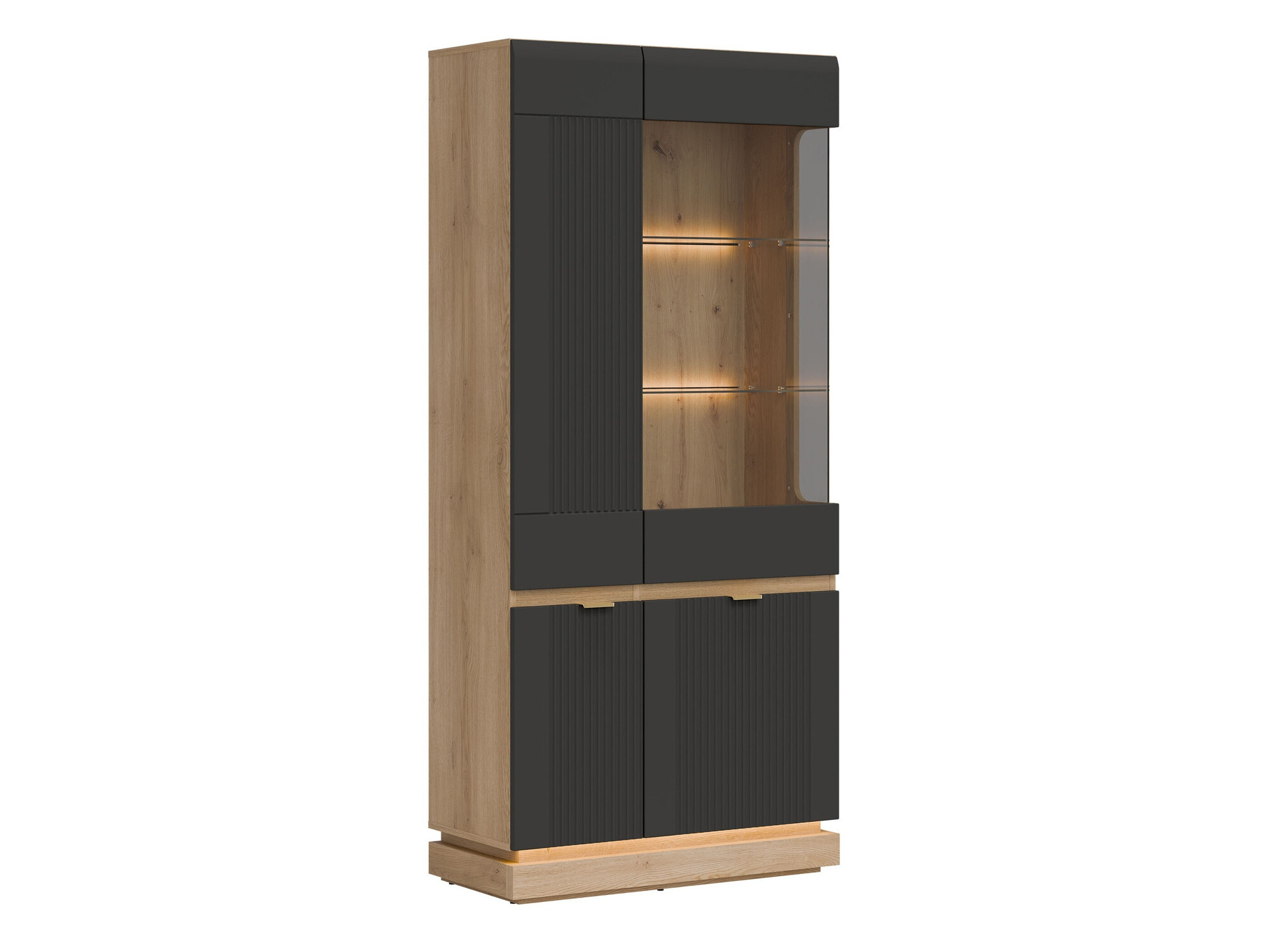 Regal Teselbu 111 (Anthrazit + Eichenholzoptik)