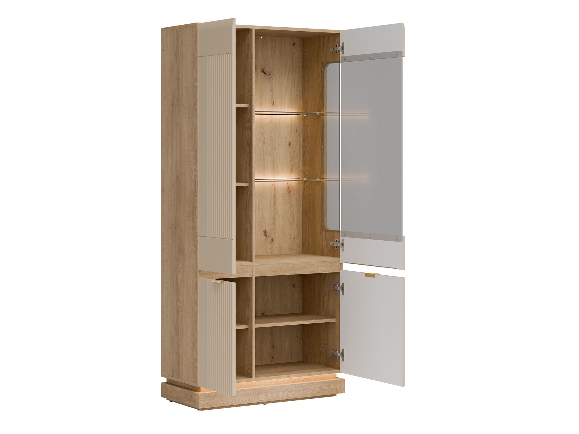 Regal Teselbu 111 (Kaschmir + Eichenholzoptik)