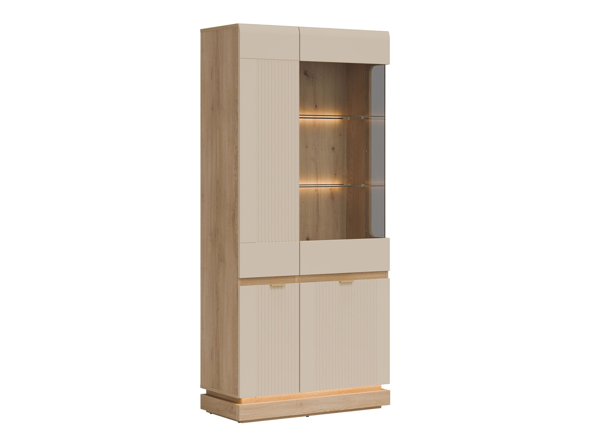 Regal Teselbu 111 (Kaschmir + Eichenholzoptik)