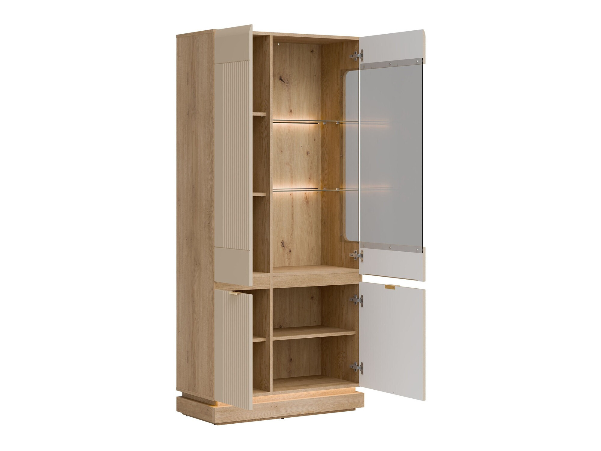 Regal Teselbu 111 (Kaschmir + Eichenholzoptik)