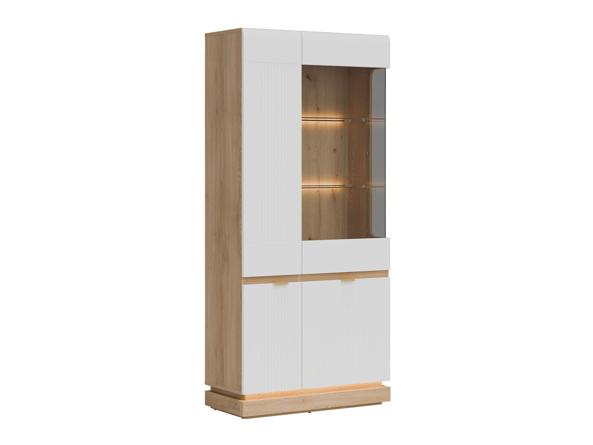 Regal Teselbu 111 (Weiß + Eichenholzoptik)