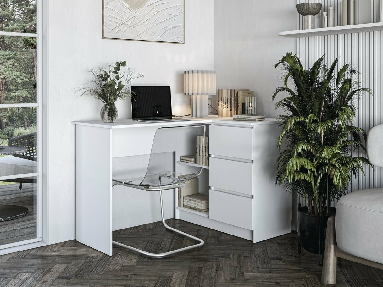 Eckschreibtisch Houston 1950 (Weiß)