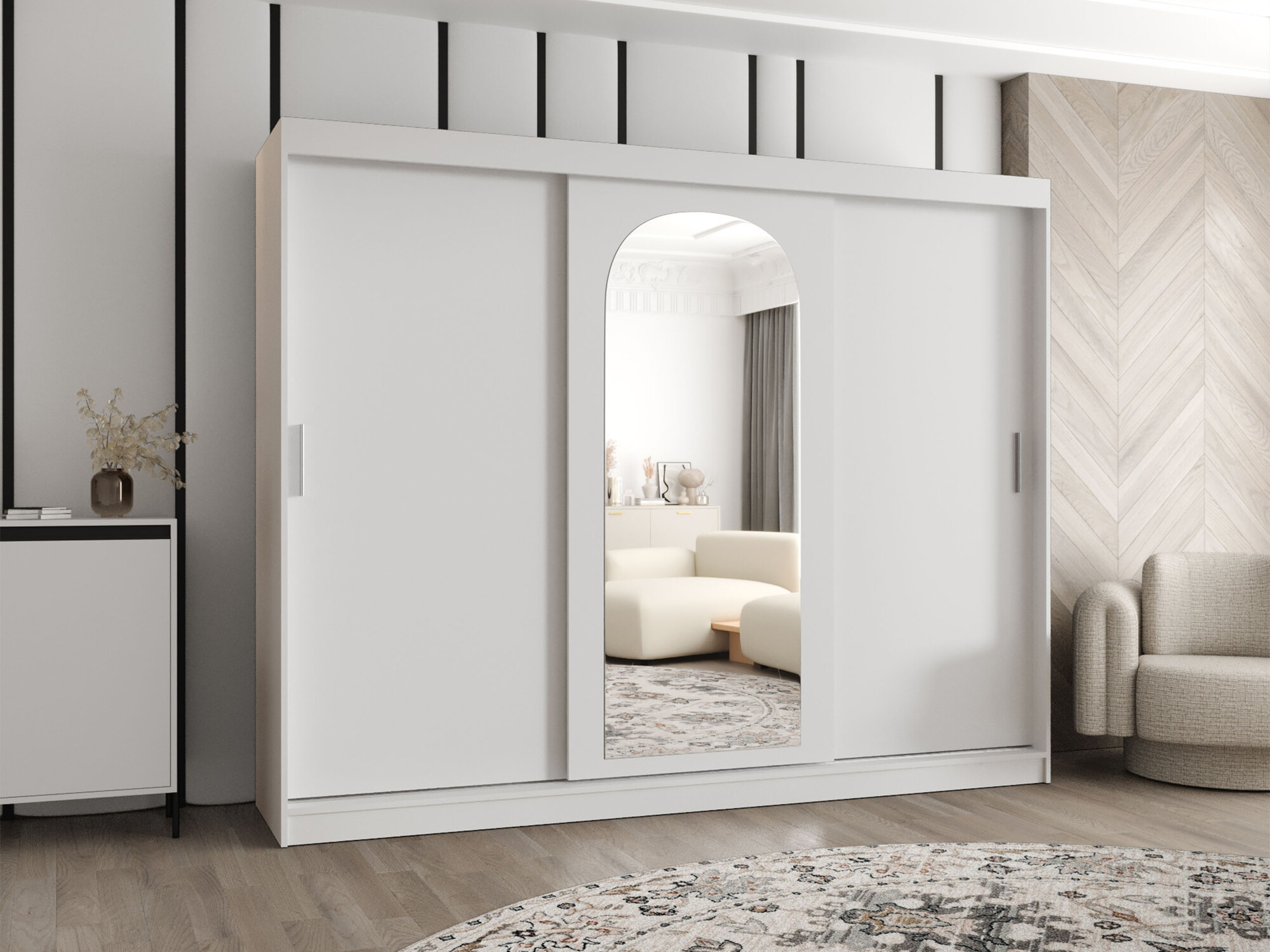 Kleiderschrank Hartford 497 (Weiß)