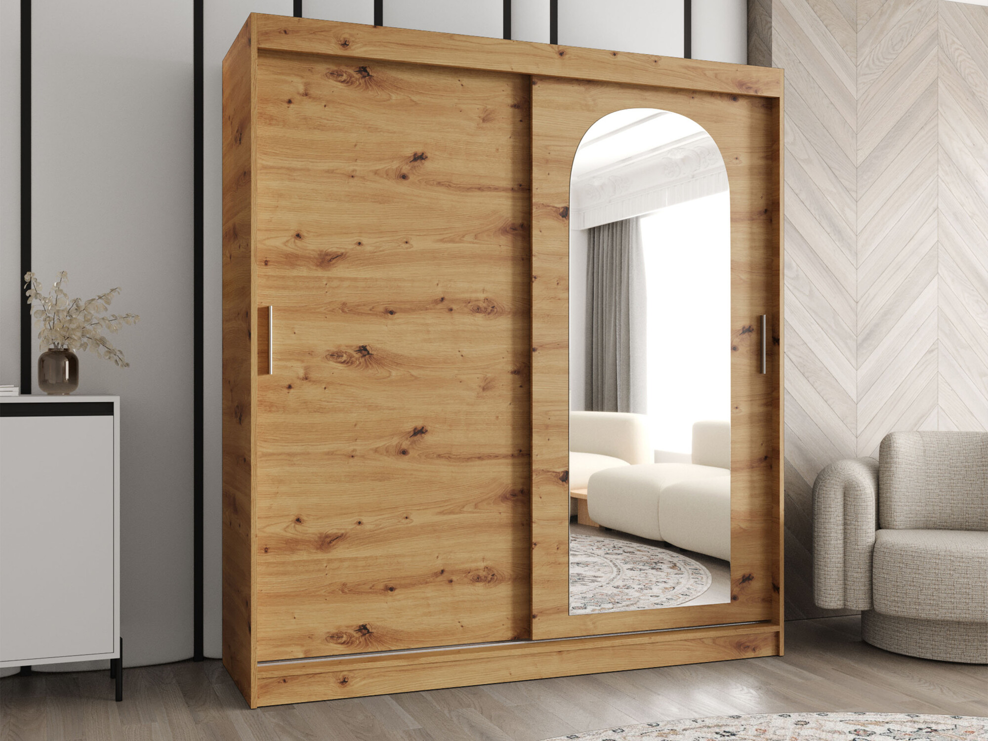 Kleiderschrank Hartford 500 (Artisan Eichenholzoptik)