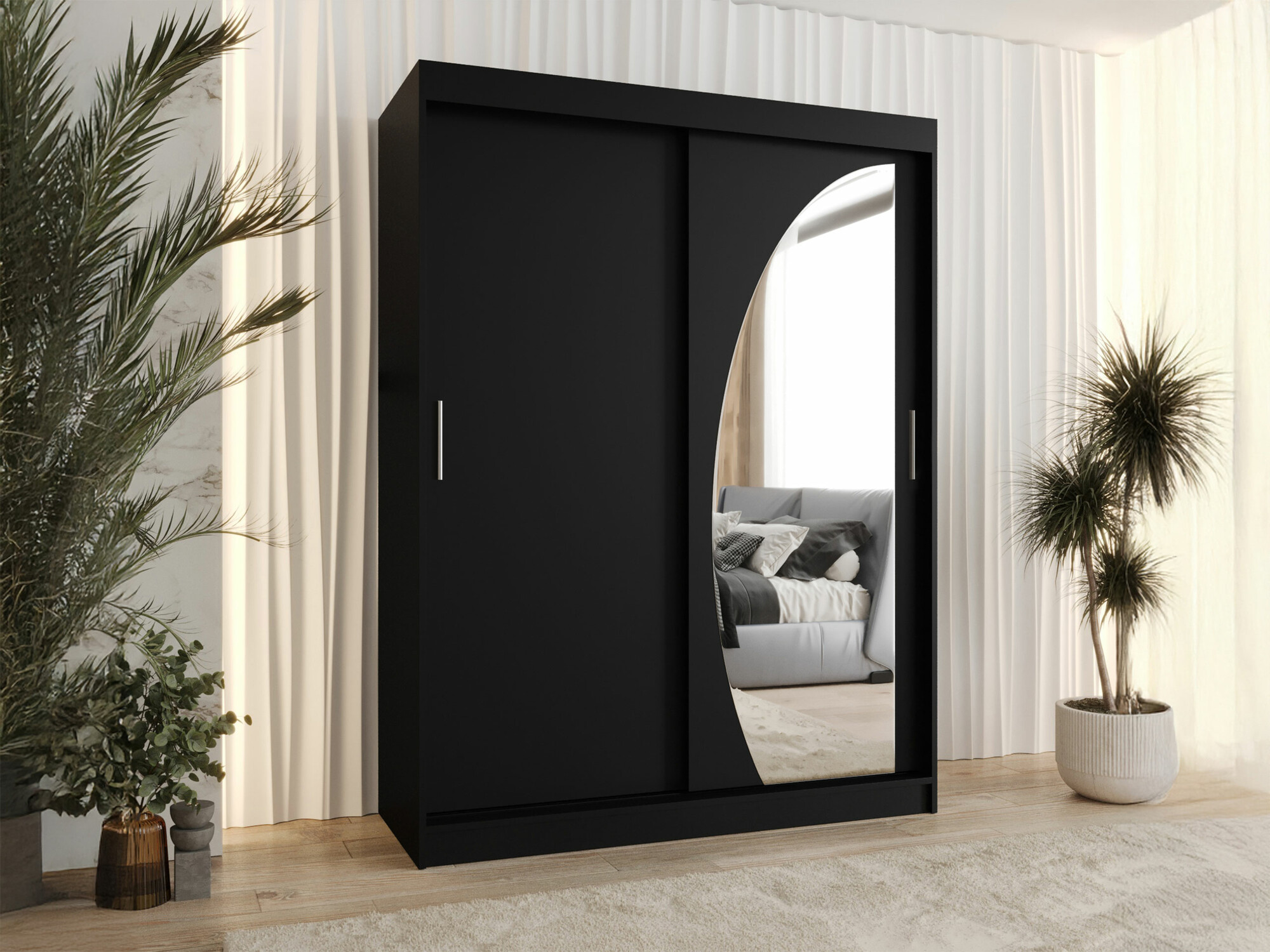 Kleiderschrank Hartford 503 (Schwarz)