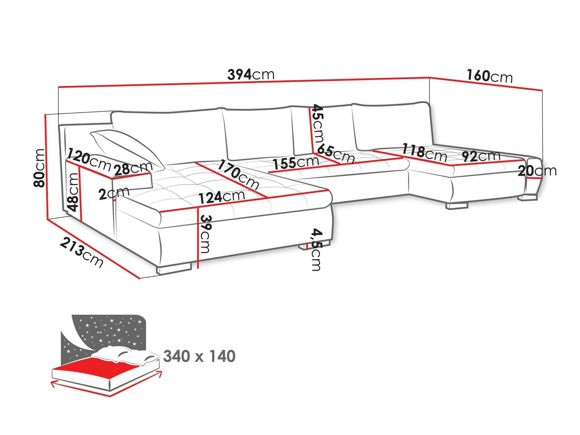 Ecksofa Comfivo 106 (Coral 55)