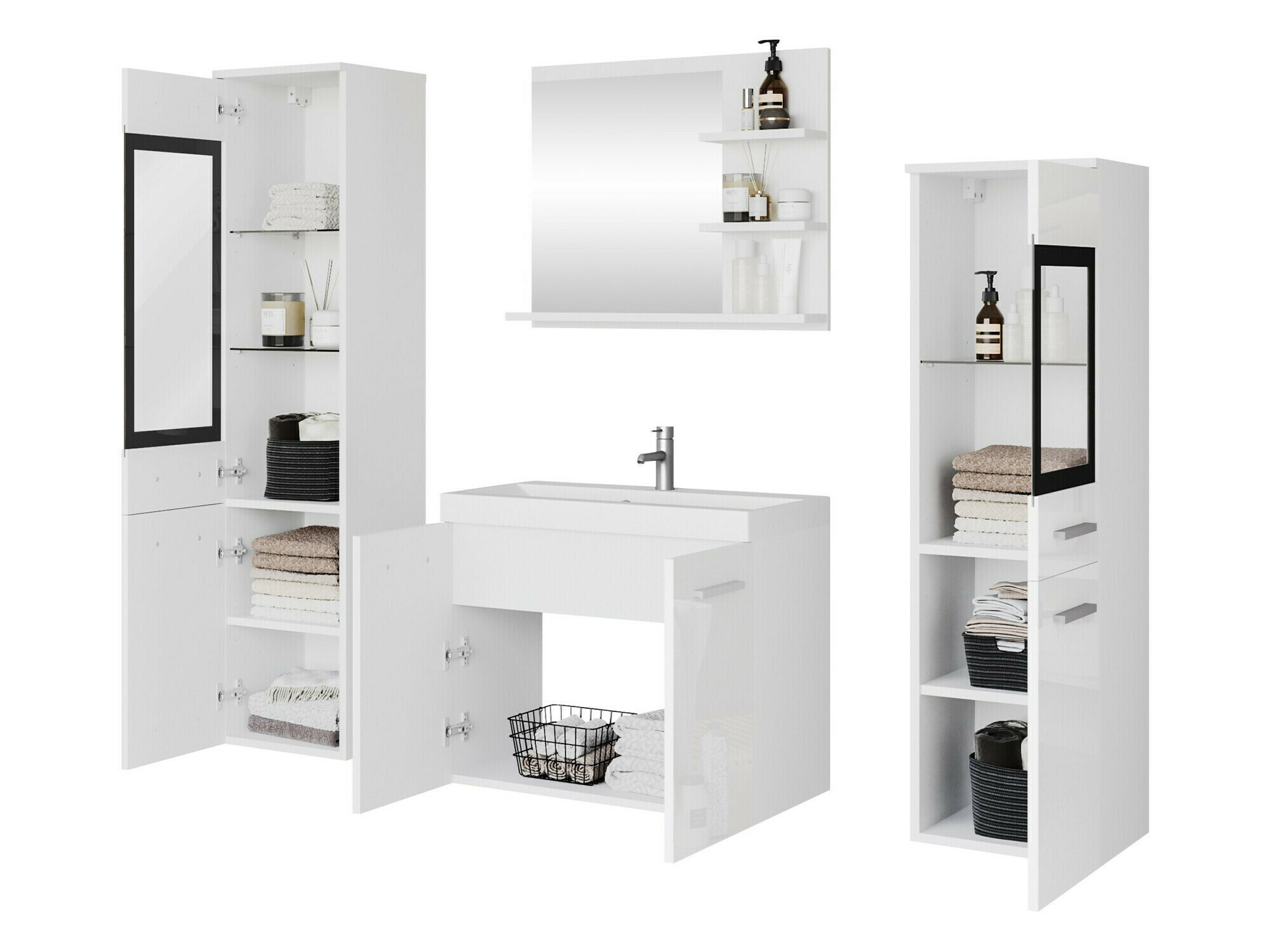 Badezimmer-Set Scientia IV (Matera grau)
