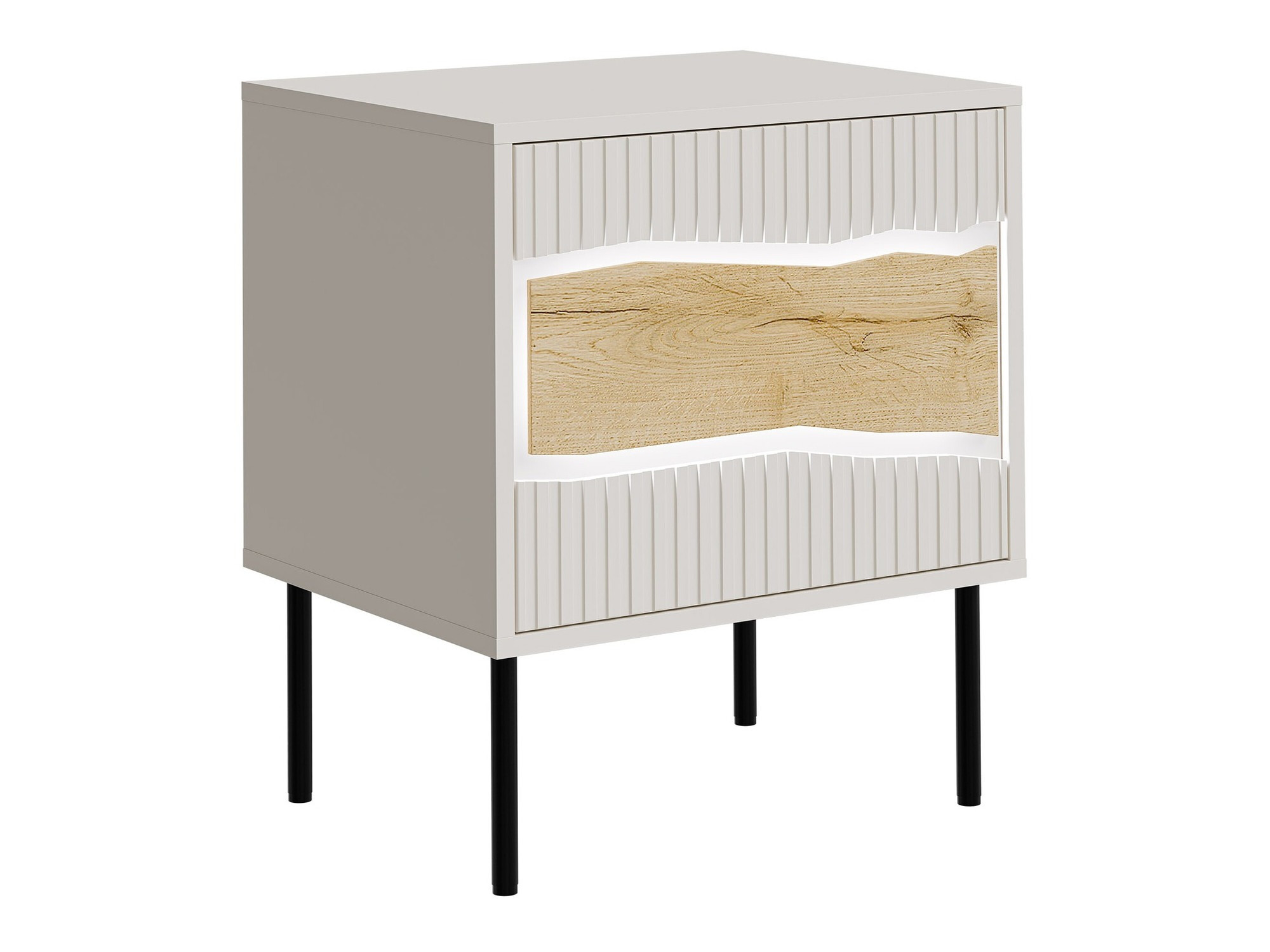 Set mit Nachttischen Monevare 104 (Wotan Eiche + Kaschmir)