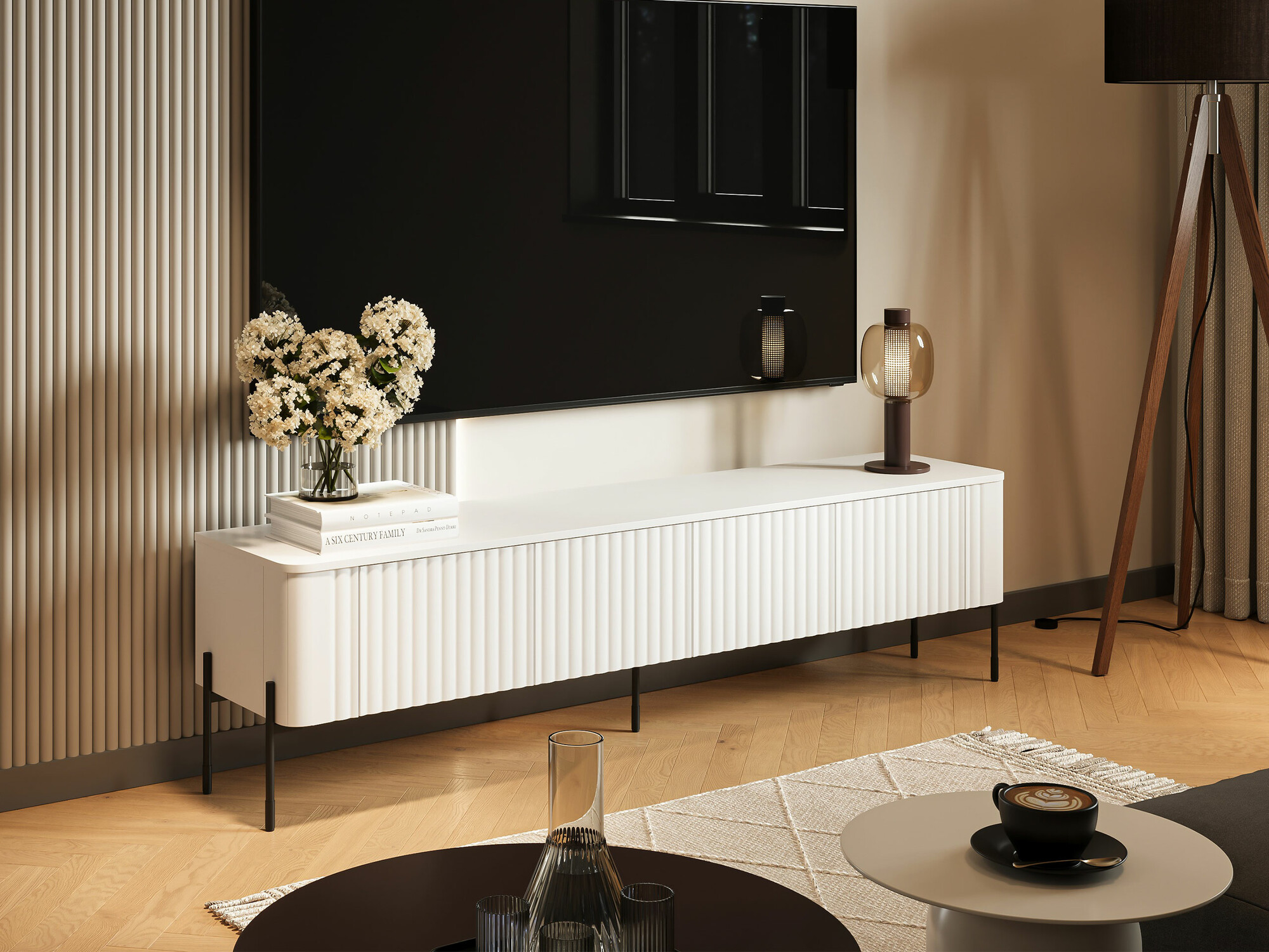 TV-Möbel Mavnue 102 (Weiß)