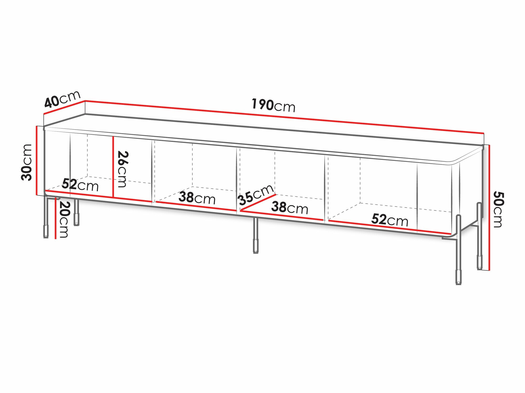 TV-Möbel Nobilitas (Kaschmir)