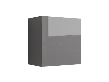 Hängeschrank Venenou 127 (Grau + Glanzgrau)