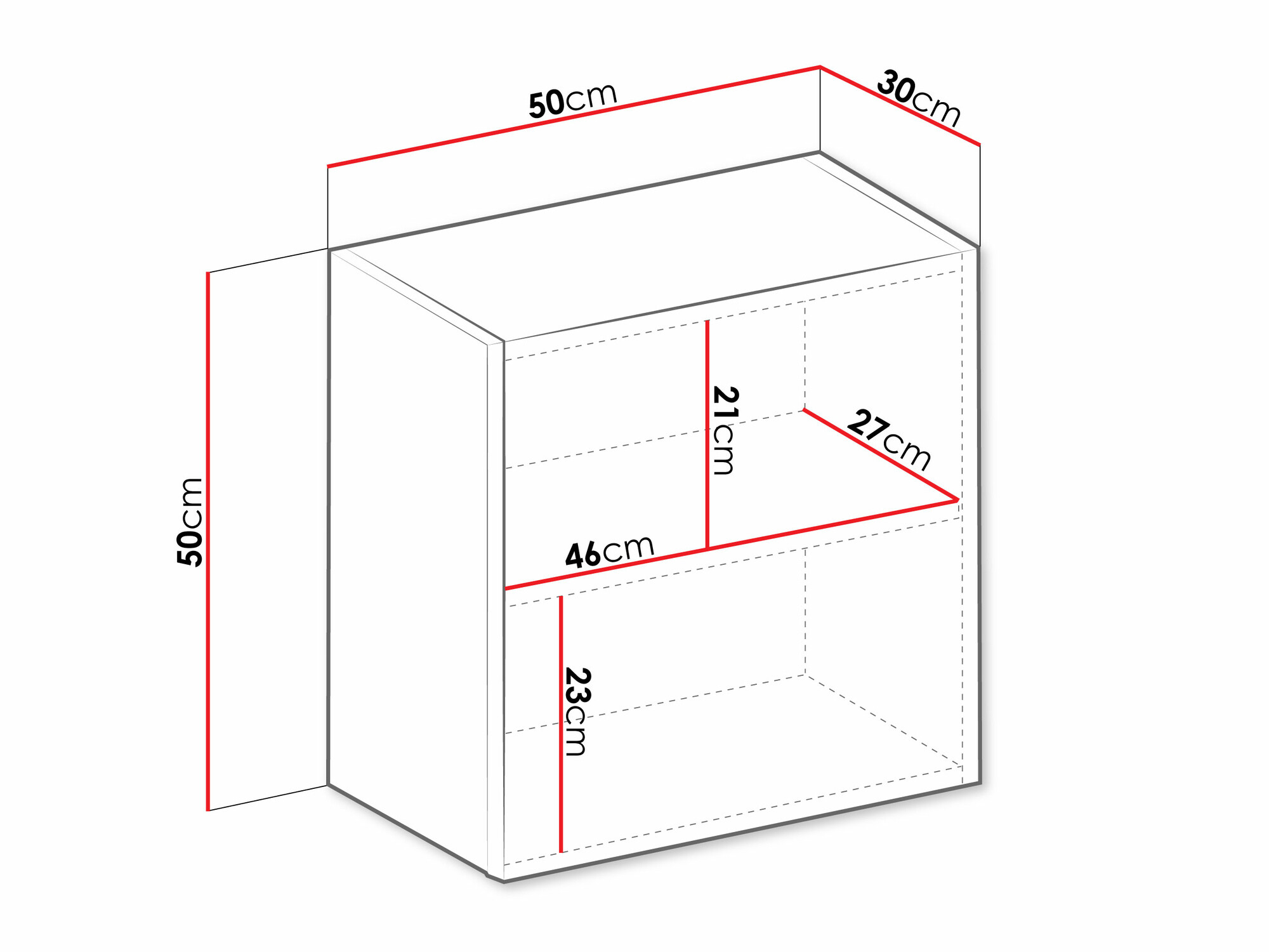 Hängeschrank Venenou 127 (Grau + Glanzgrau)