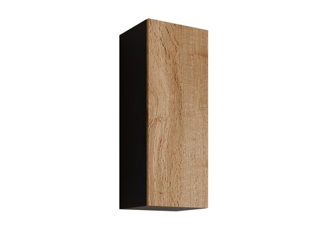 Hängeschrank Venenou 131 (Schwarz + Wotan Eiche)