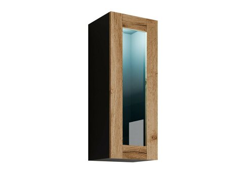 Hängeschrank Venenou 132 (Schwarz + Wotan Eiche)