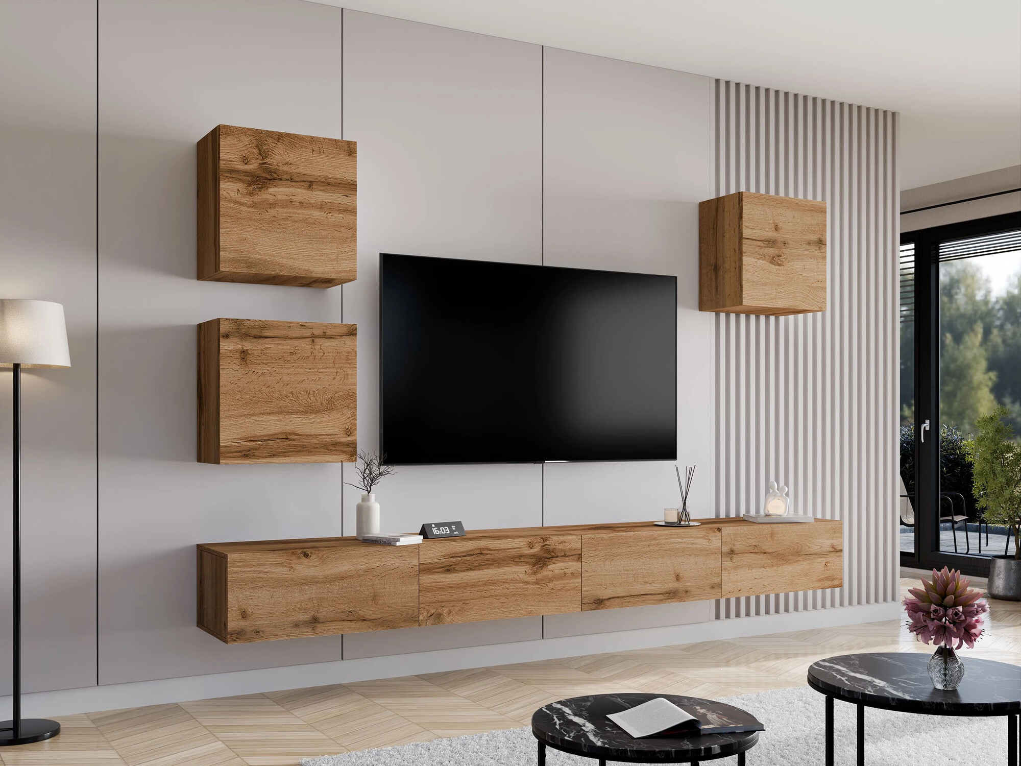 Wohnzimmer-Sets Venenou 108 (Wotan Eiche)