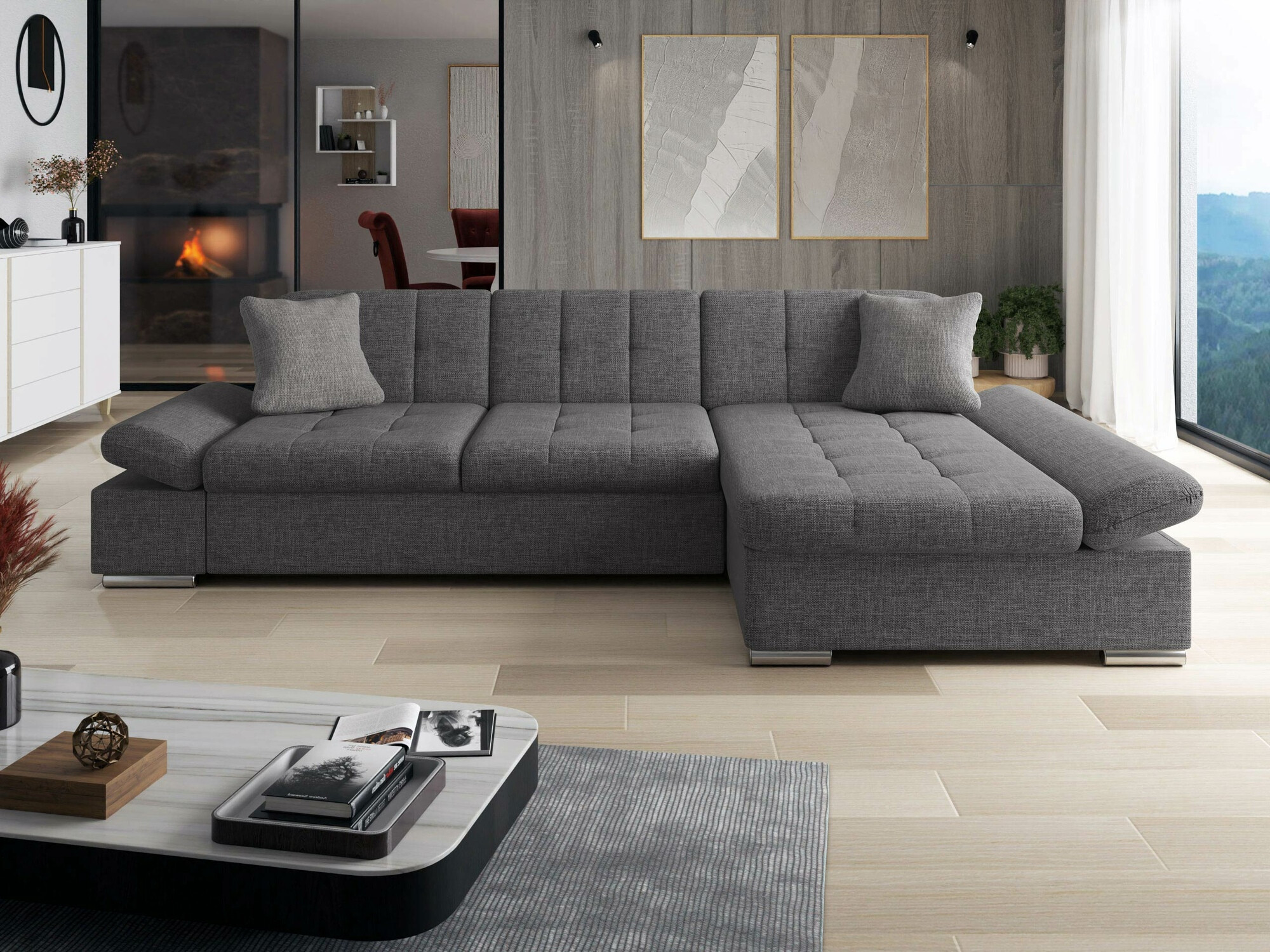 Ecksofa Comfivo 219 (Lux 06 + Lux 05)