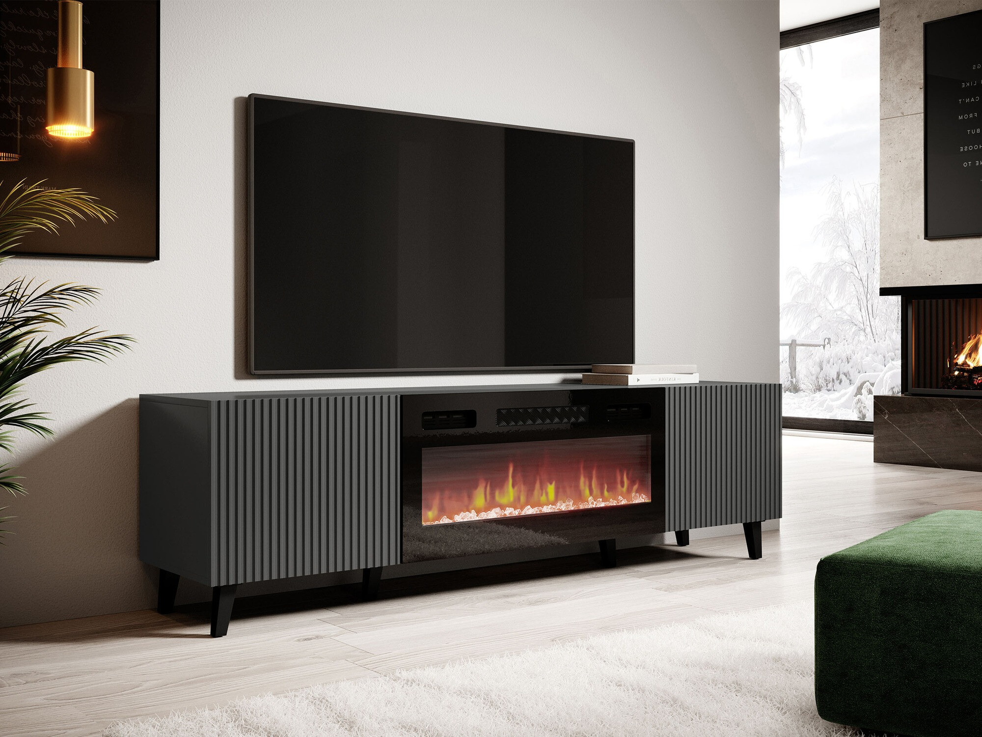 TV-Möbel Comes II (Anthrazit)