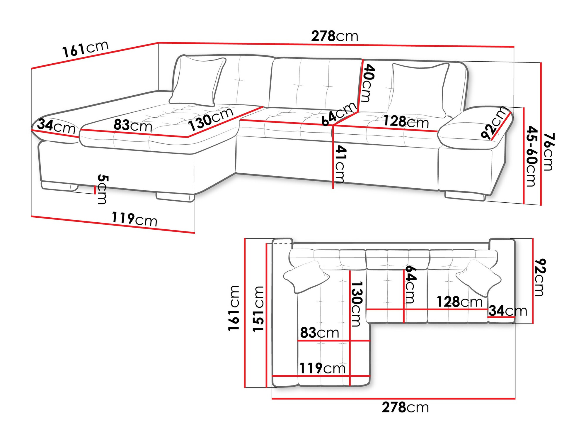 Ecksofa Comfivo Serenitas (Magni 206.11)