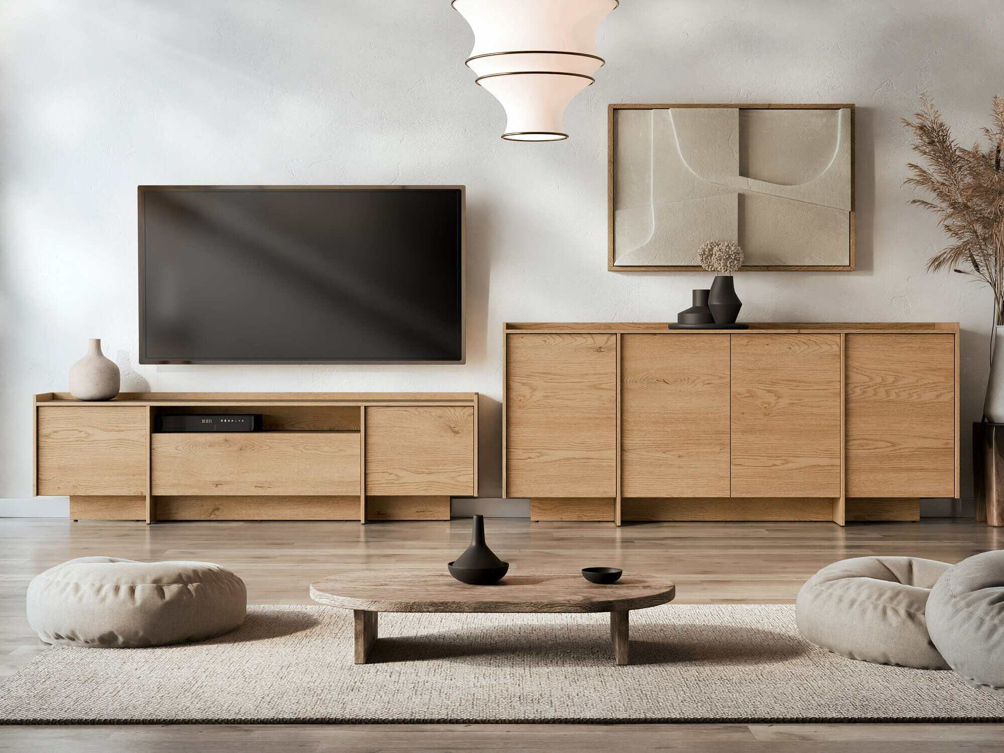 Wohnzimmer-Sets Filus (Eichenholzoptik)