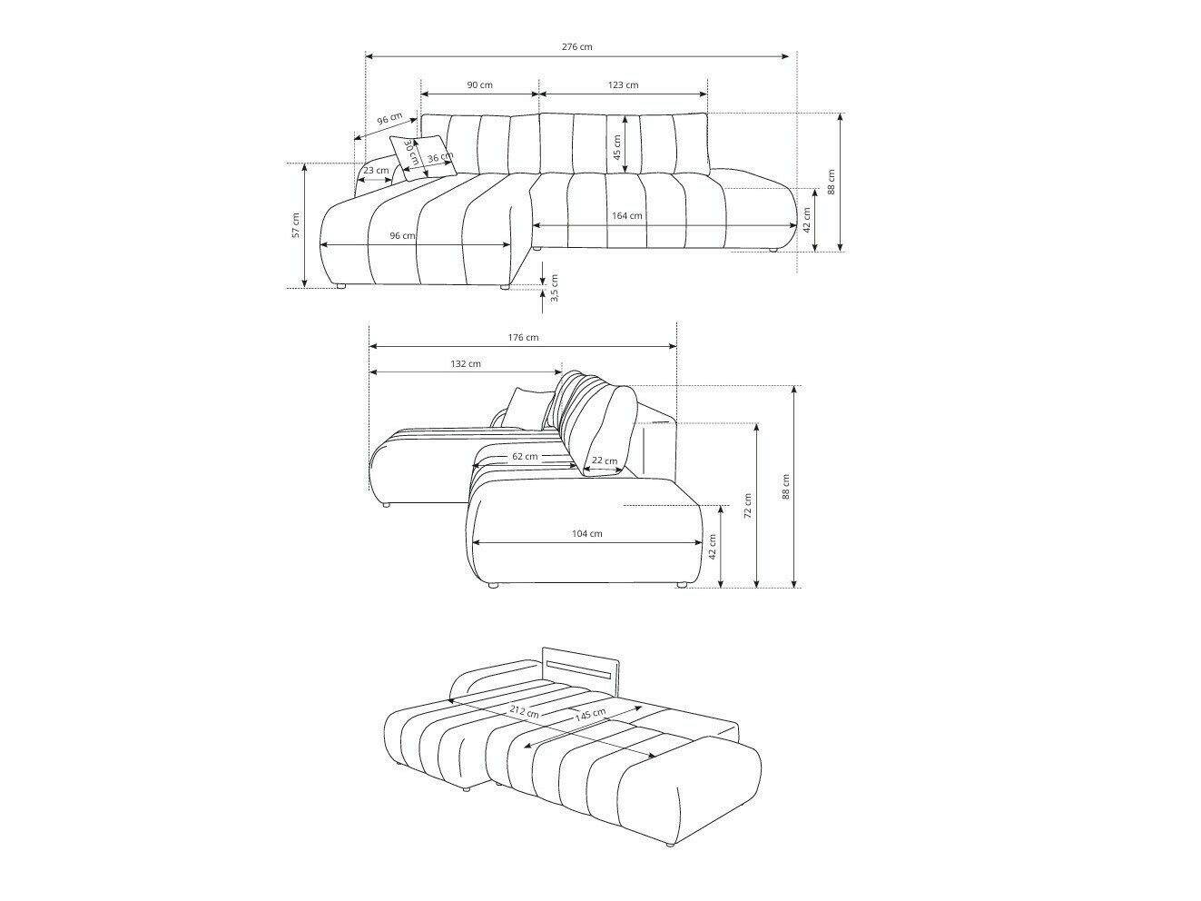 Ecksofa Kingston 152 (Lambi 08)
