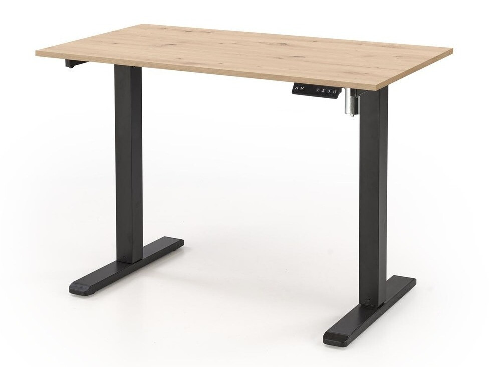 Höhenverstellbarer Schreibtisch Houston 1704 (Artisan Eichenholzoptik + Schwarz)
