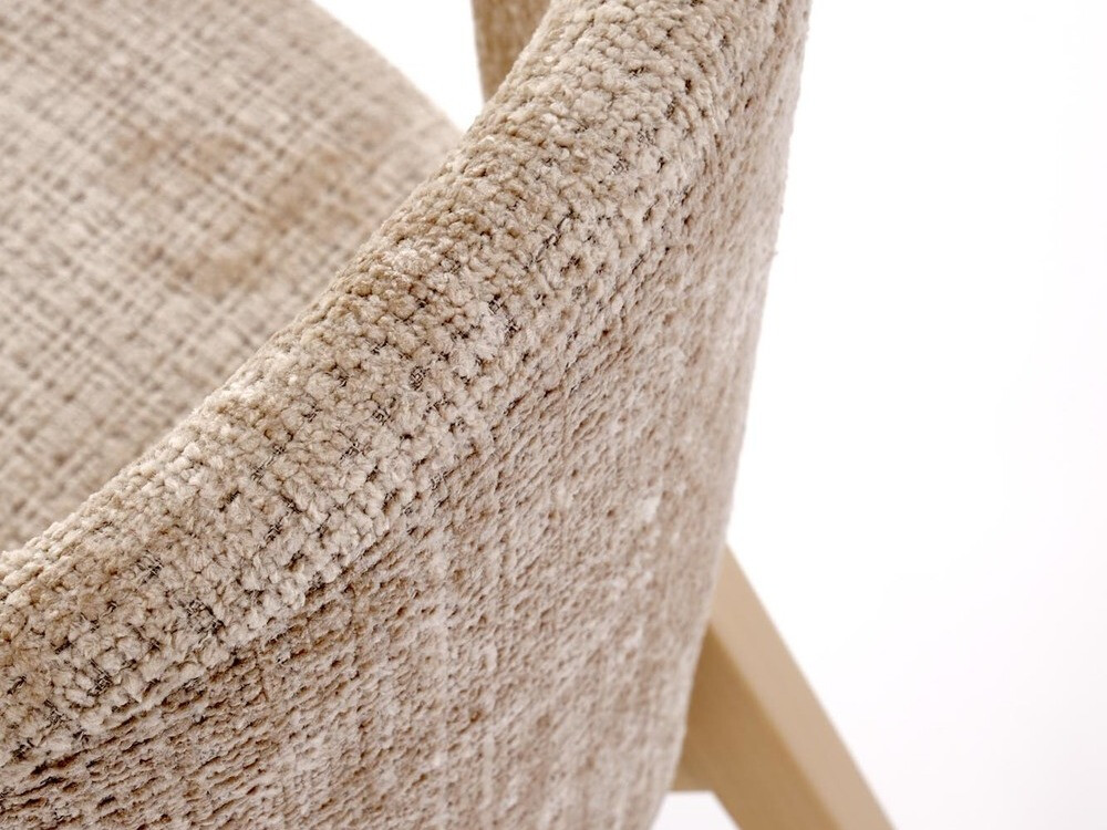 Stuhl Houston 1931 (Beige + Eichenholzoptik)