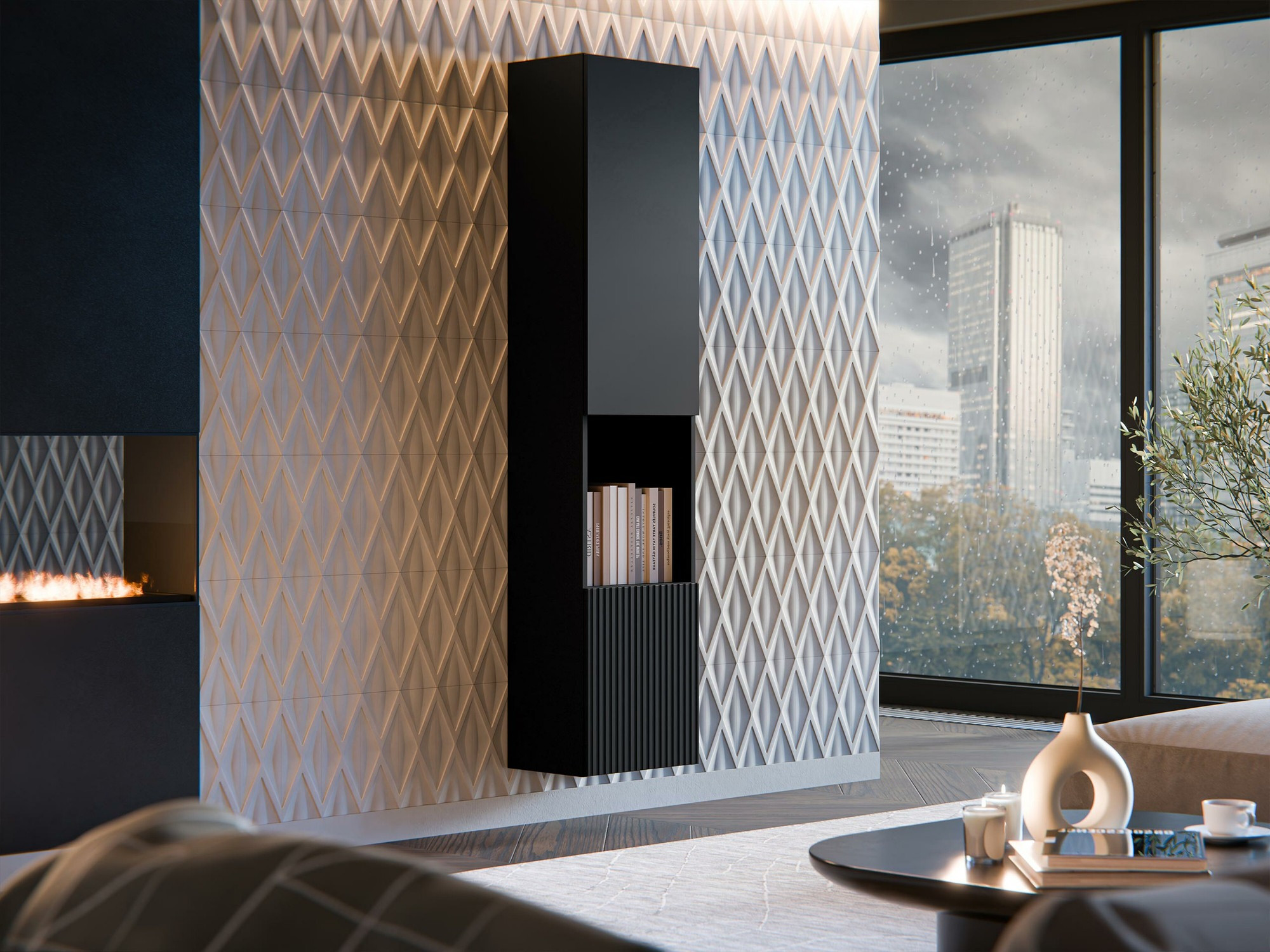 Wandregal Species I (Schwarz)