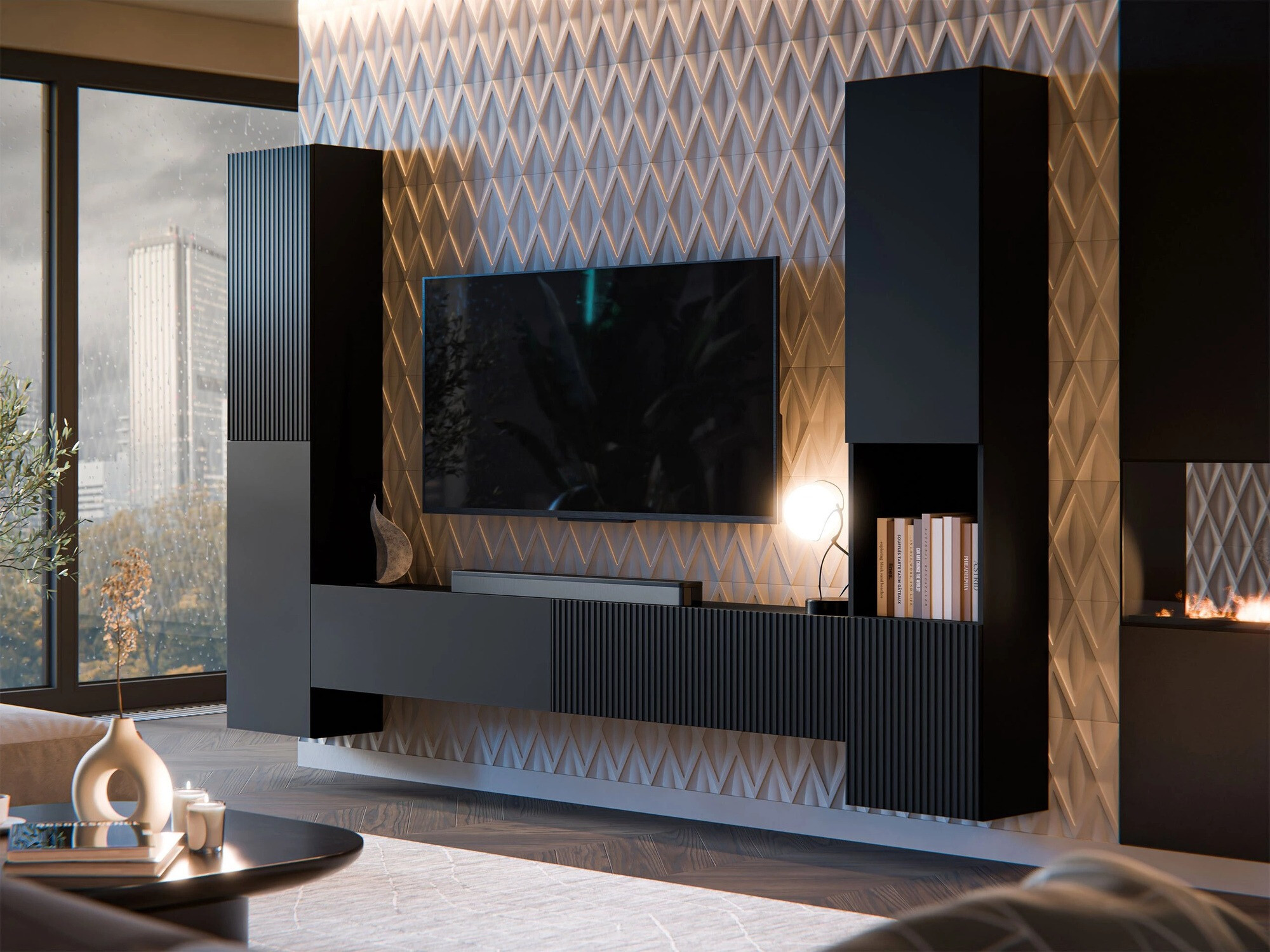 Wandregal Species (Schwarz)