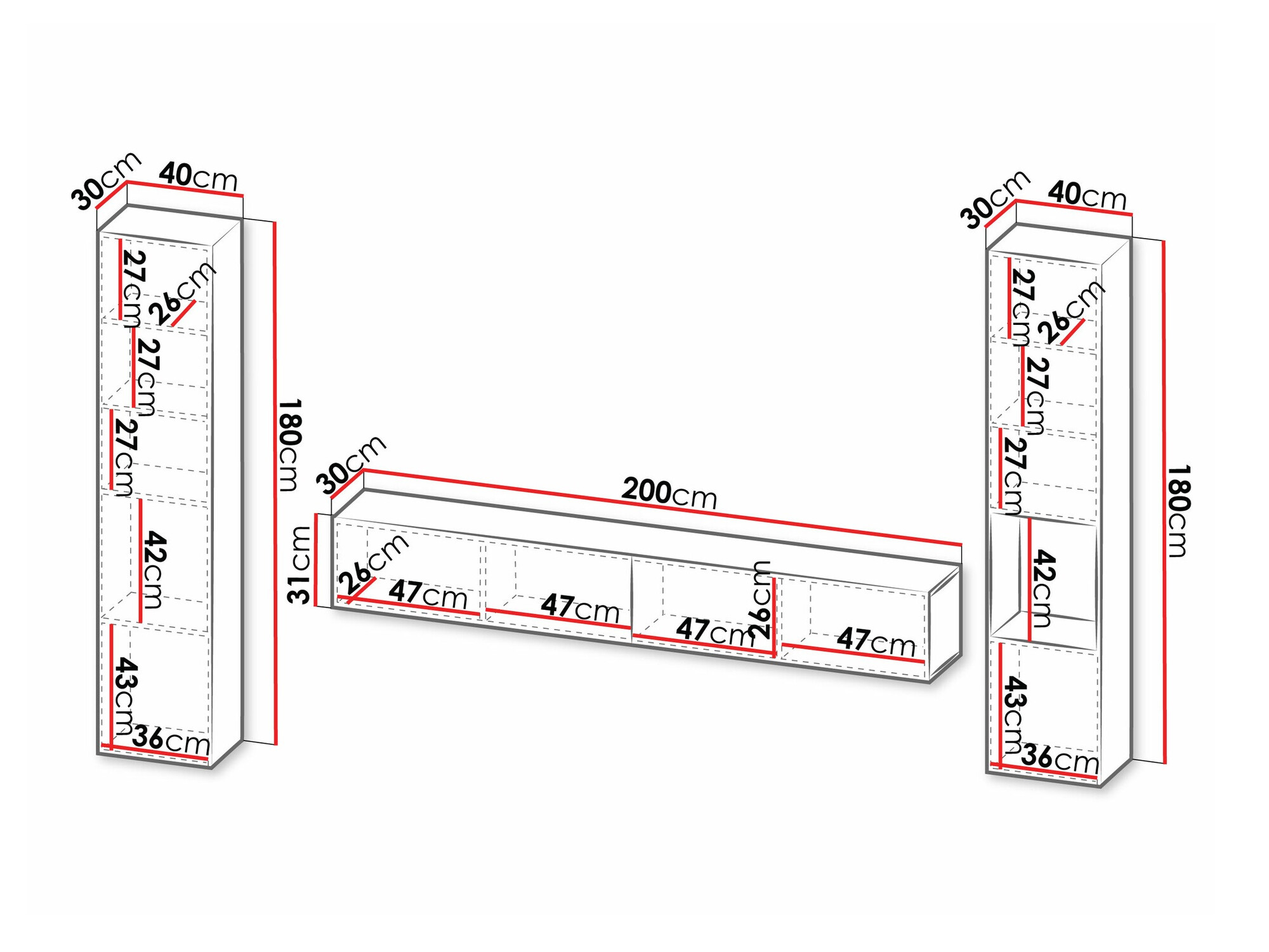 Wohnzimmer-Sets Species I (Schwarz)