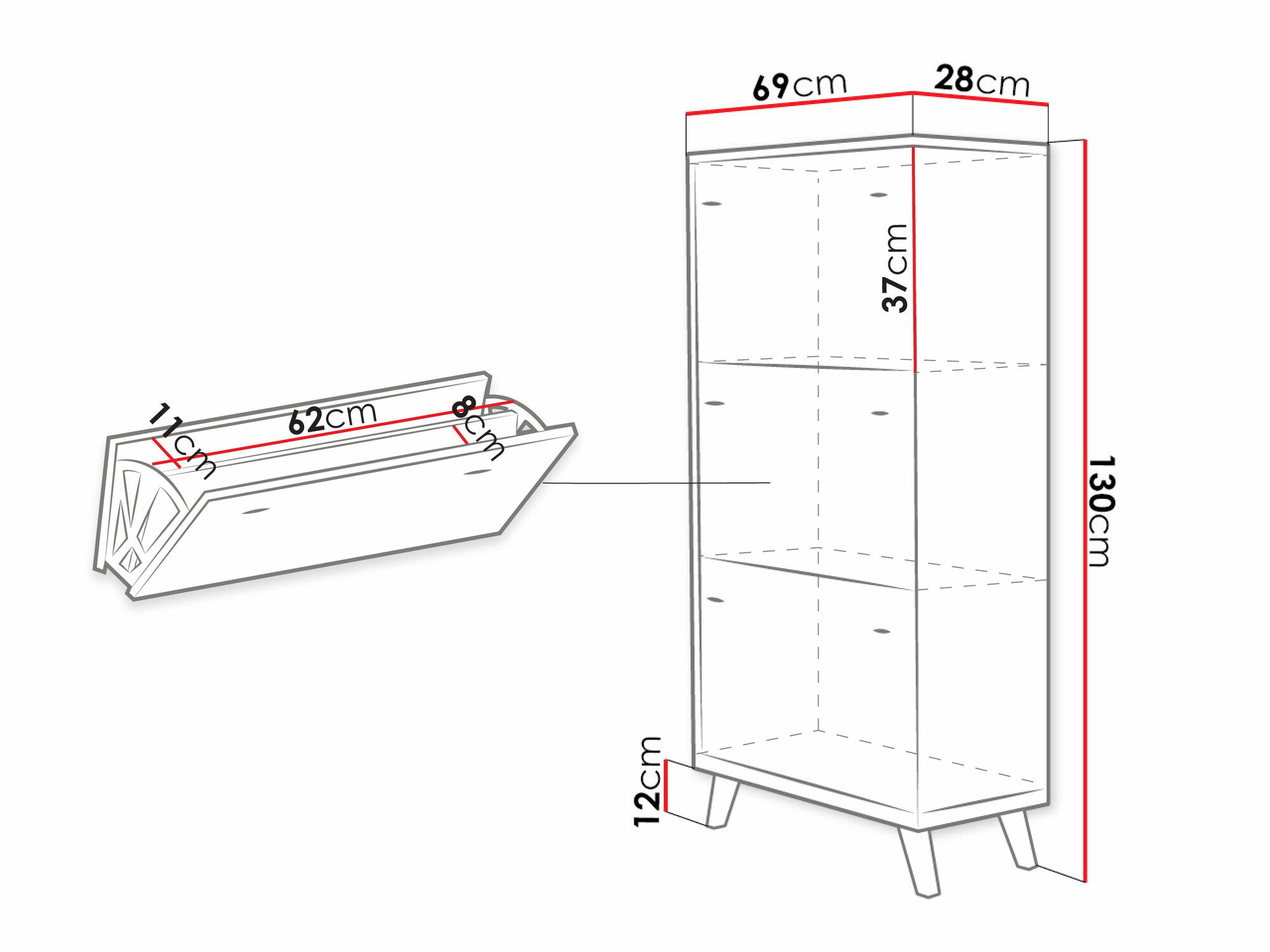 Schuhschrank Levtena 100
