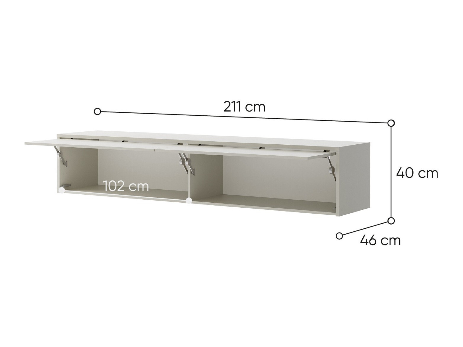 Hängeschrank Concept Pro Lenart (Kaschmir)
